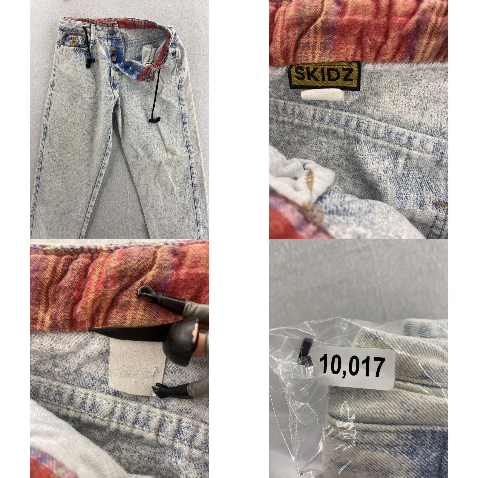 Vintage VINTAGE Skidz Jeans Mens Stonewashed Distressed 30x29 Blue Cotton Blend 80s Grunge Mens Size US 30 / EU 46 - 8 Thumbnail