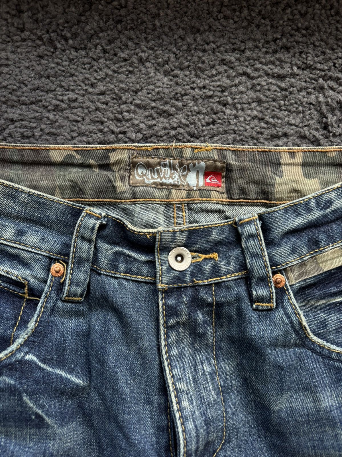 Quiksilver × Vintage Vintage Quiksilver usa Faded Denim Jeans Y2K Style Size US 30 / EU 46 - 8 Thumbnail