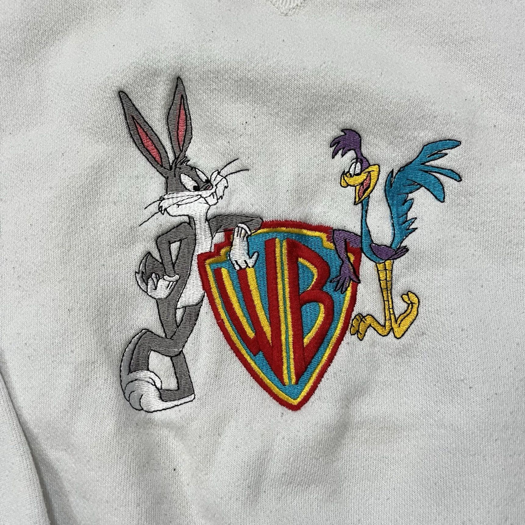 Vintage VINTAGE 80s Warner Brothers Looney Tunes Sweatshirt Mens Large Road Bugs Bunny Size US L / EU 52-54 / 3 - 2 Thumbnail