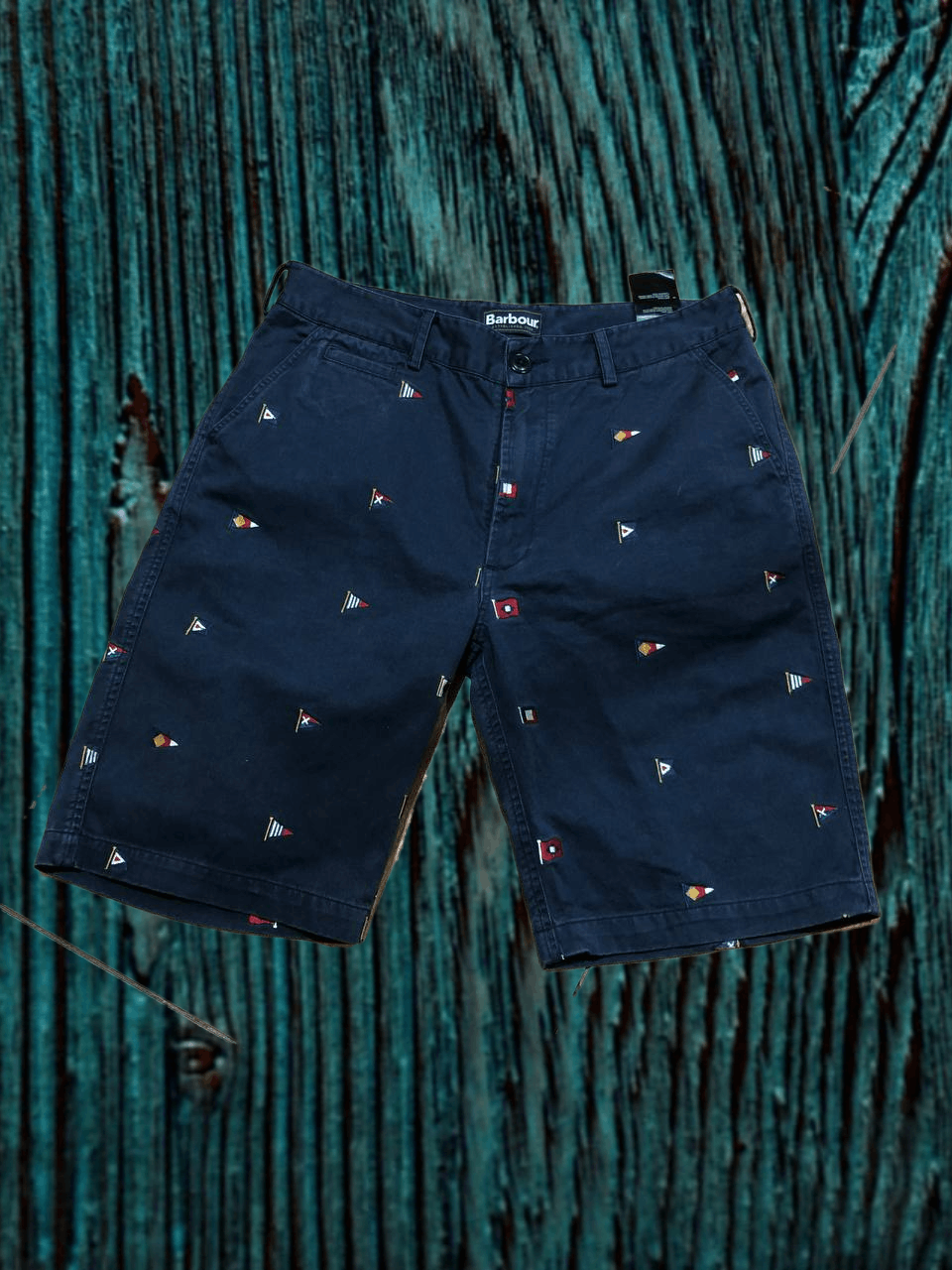Barbour Barbour Stitched Flags Nautical Shorts Blue Navy Size US 32 / EU 48 - 1 Thumbnail
