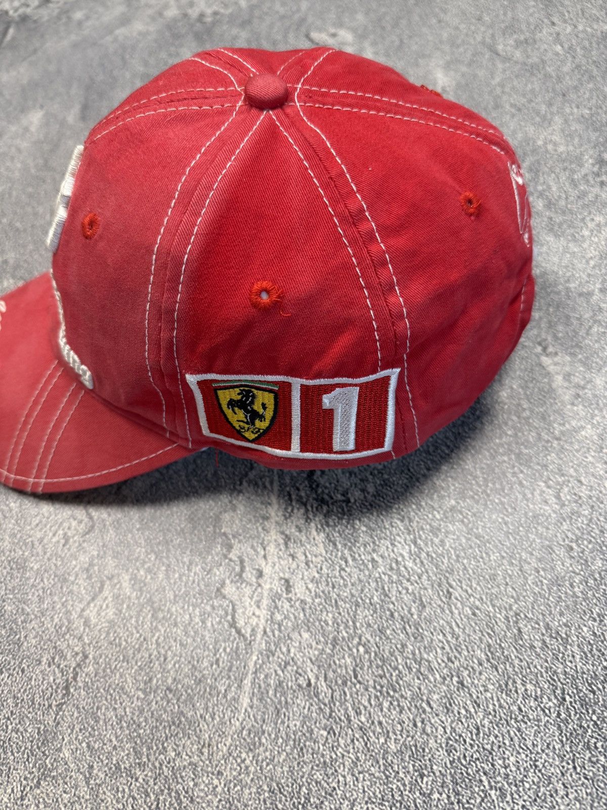 Ferrari Vintage F1 World Champion Michael Schumacher Ferrari Cap Size ONE SIZE - 2 Thumbnail