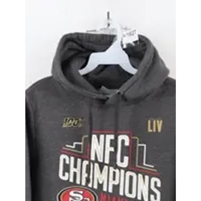 Vintage Fanatics NFC Champions San Francisco 49ers Football Hoodie Size M / US 6-8 / IT 42-44 - 2 Thumbnail