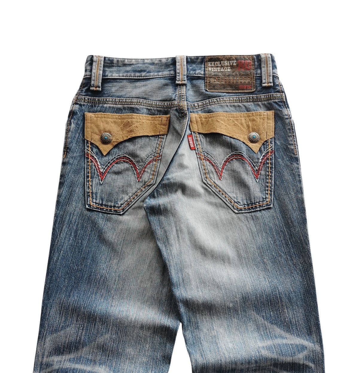 Edwin Vintage ED Edwin Flared Bootcuts Distressed Denim Jeans Size US 29 - 3 Thumbnail