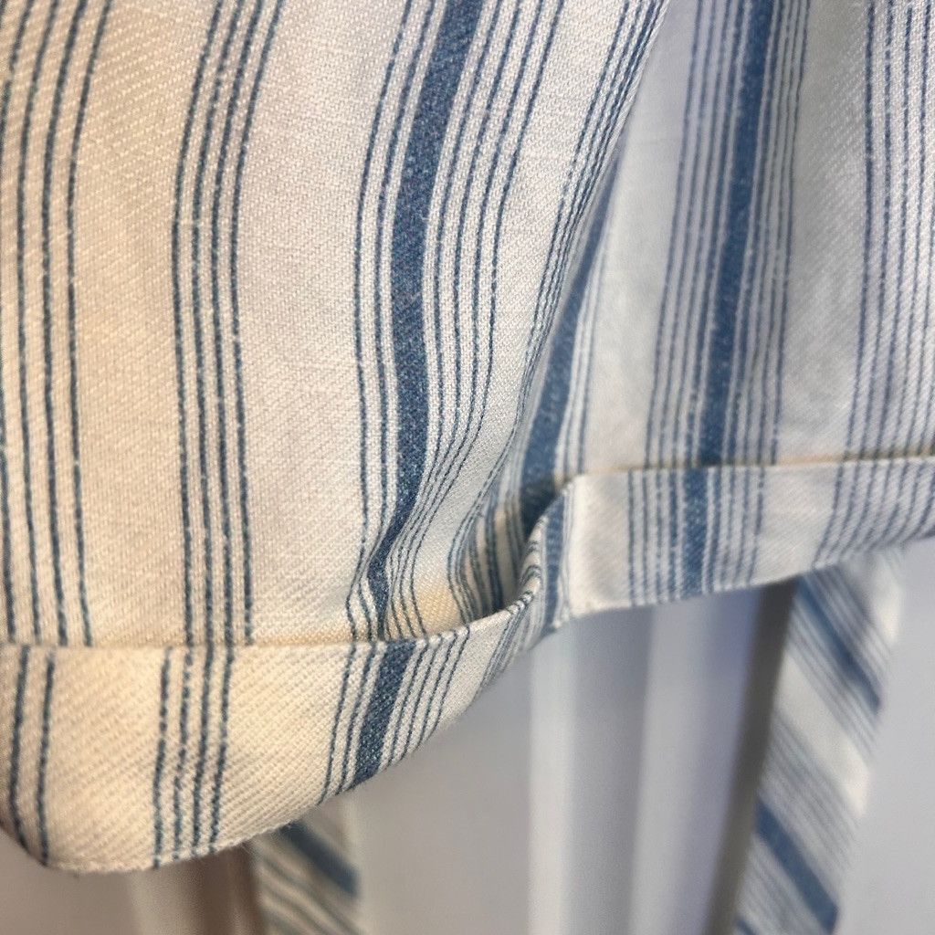 Chaser Brand Women's Chaser Shorts Size M White Blue Striped Size 30" / US 8 / IT 44 - 3 Thumbnail