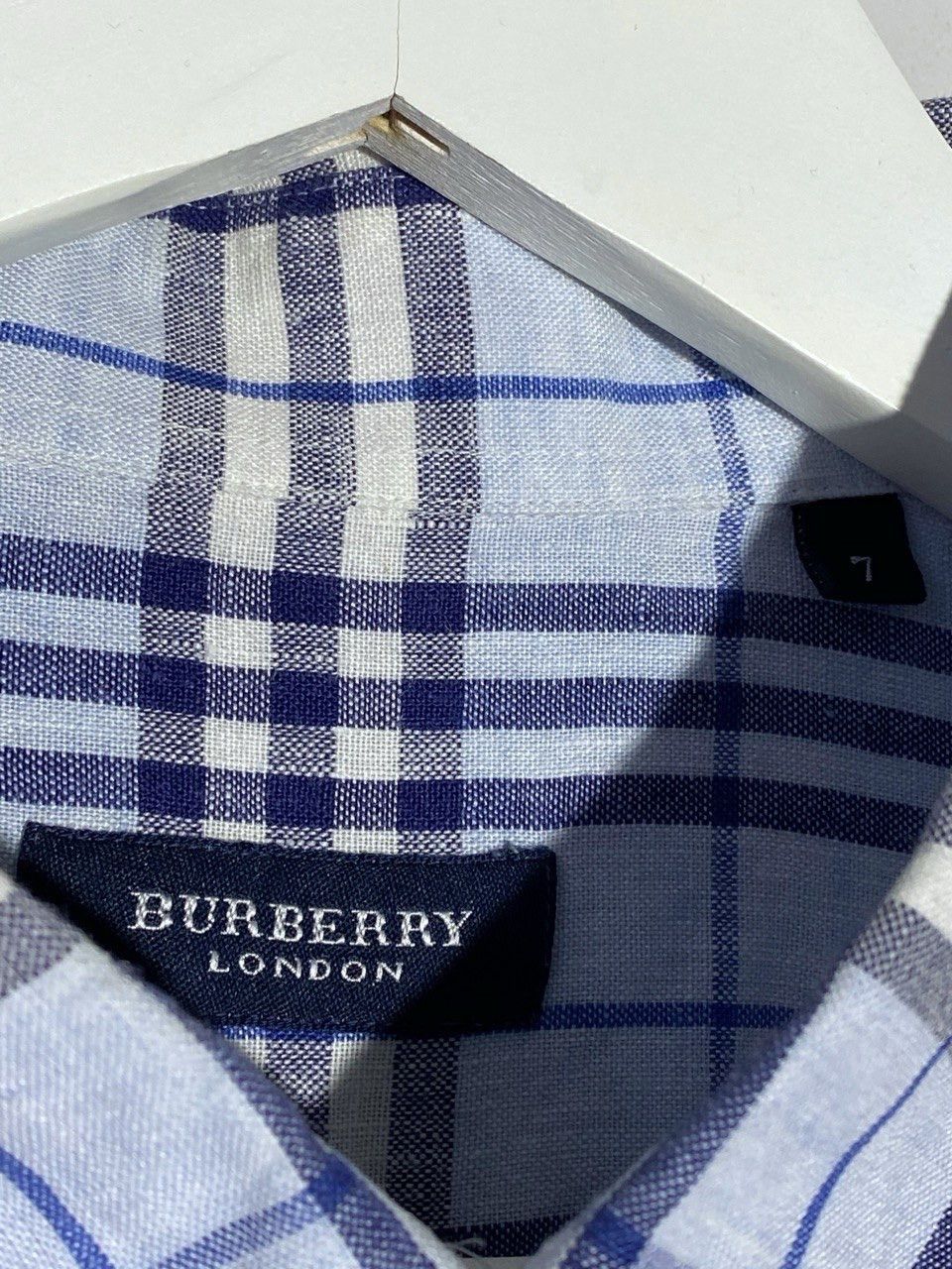 Burberry Burberry London All Over Checked Linen Shirt Rare Item Size US L / EU 52-54 / 3 - 12 Thumbnail