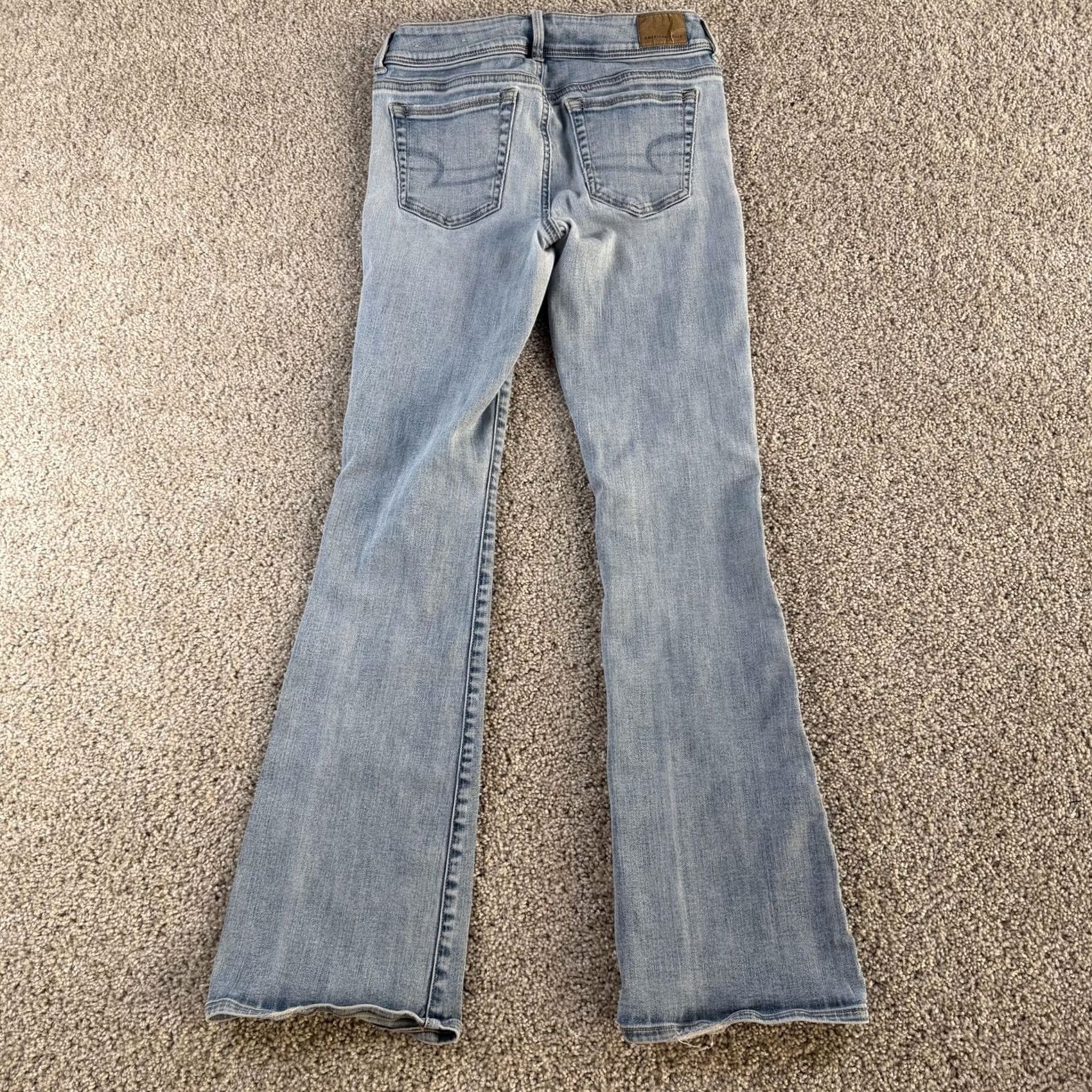 American Eagle Outfitters American Eagle Outfitters Jeans Womens 4 Bootcut Light Wash Blue Stretch Denim 5-Pocket Design Size 27" / US 4 / IT 40 - 4 Thumbnail