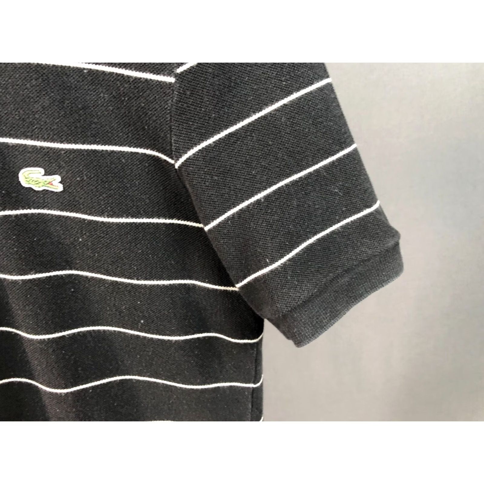 Lacoste Lacoste Polo Shirt Men’s Size 3 Black Striped Short Sleeve Collared 100% Cotton Jersey Embroidered Logo Classic Vintage: No Size US S / EU 44-46 / 1 - 7 Thumbnail