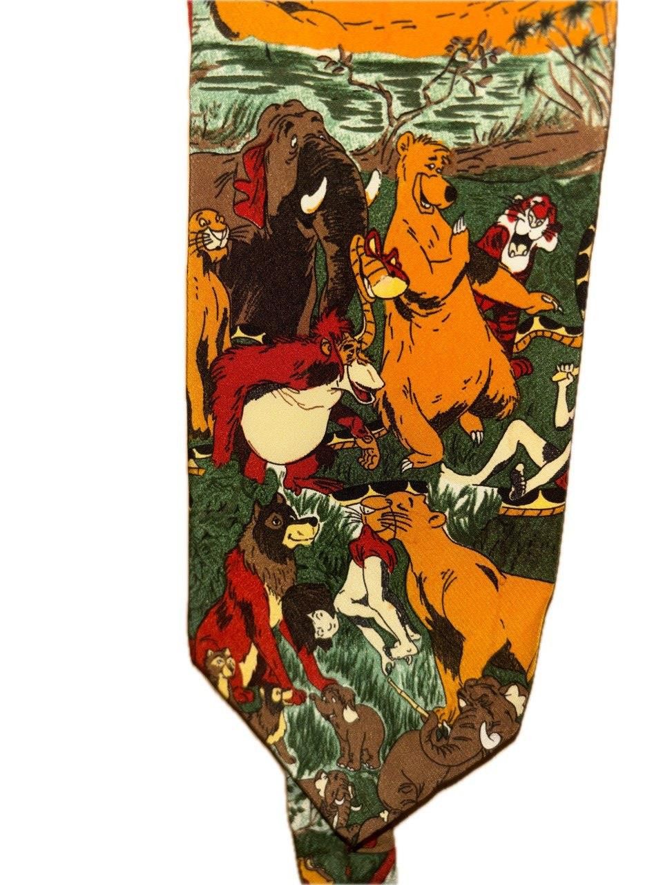 Disney Disney Mowgli silk tie, made in Italy, vintage Size ONE SIZE - 12 Thumbnail