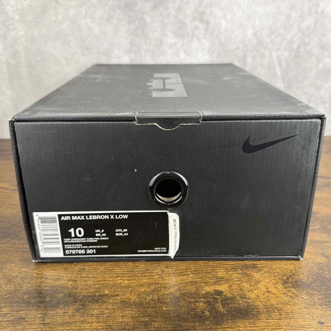Nike NEW Nike Air Max LeBron X Low Swamp Thing Reptile 579765-301 Size US 10 / EU 43 - 9 Thumbnail