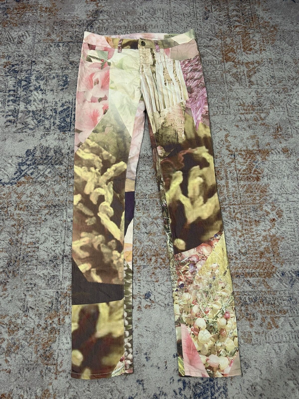 Diesel Diesel Livier-SP Super Slim Low Pants All Over Print Size US 30 / EU 46 - 2 Thumbnail