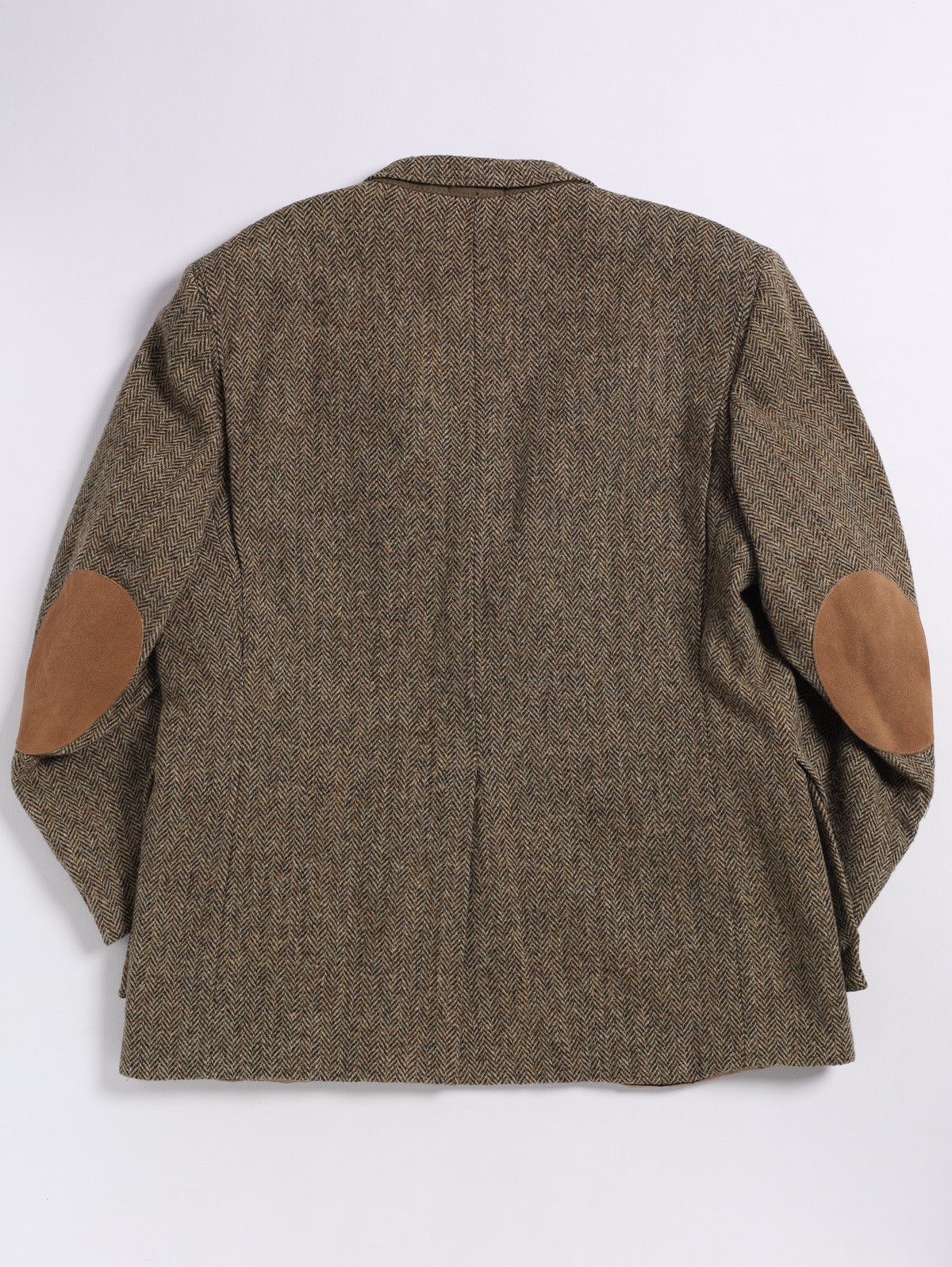 Harris Tweed Harris Tweed Orvis USA Wool Blazer Jacket Herringbone Huntin Size 46L - 10 Thumbnail