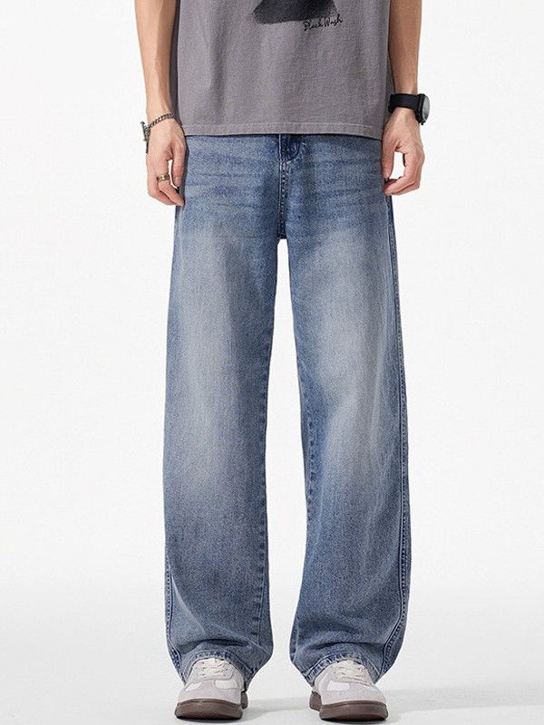 Vintage Men's casual gradient straight leg blue jeans Size US 32 / EU 48 - 1 Thumbnail