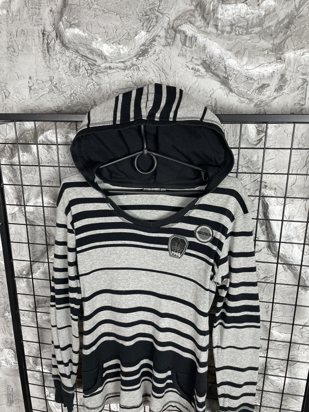 Beauty Beast Vintage Punk Emo Y2K Striped Hoodie Hysteric Glamour Style Size US S / EU 44-46 / 1 - 3 Thumbnail
