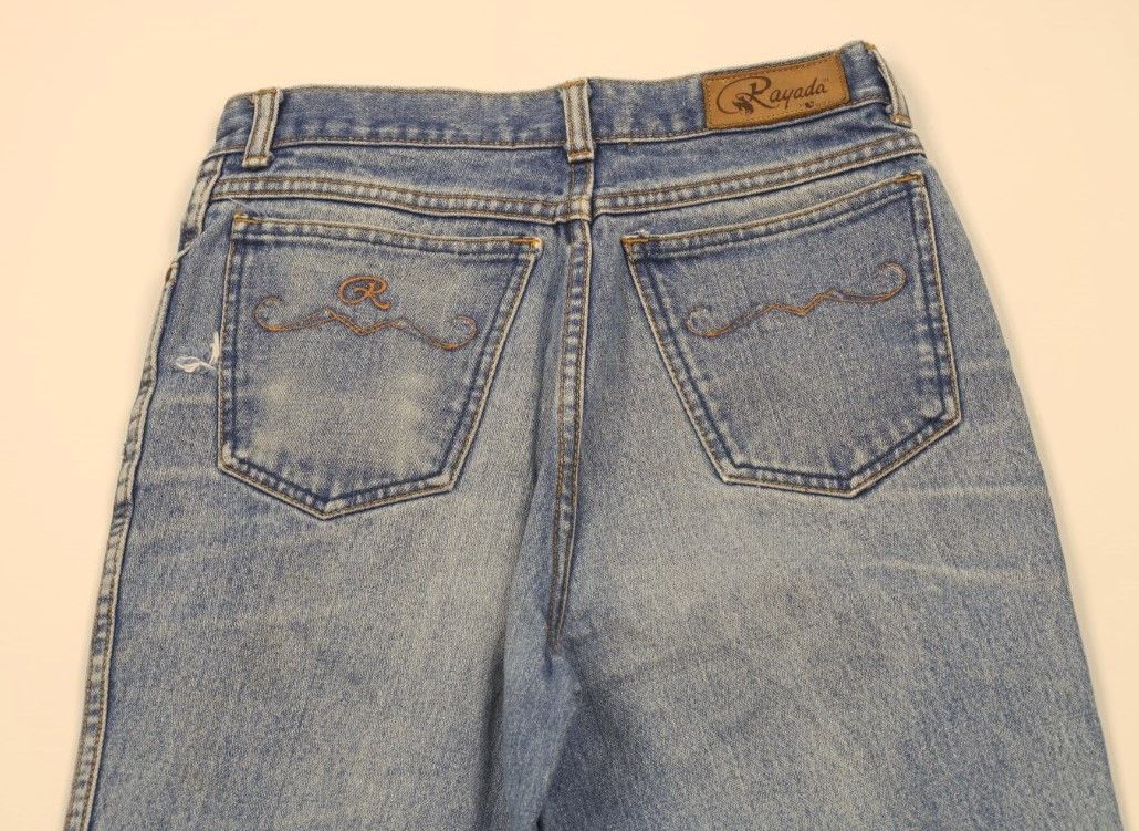 Vintage Vintage 90s Streetwear Straight Leg Denim Jeans Blue Cotton Size 28" / US 6 / IT 42 - 7 Thumbnail
