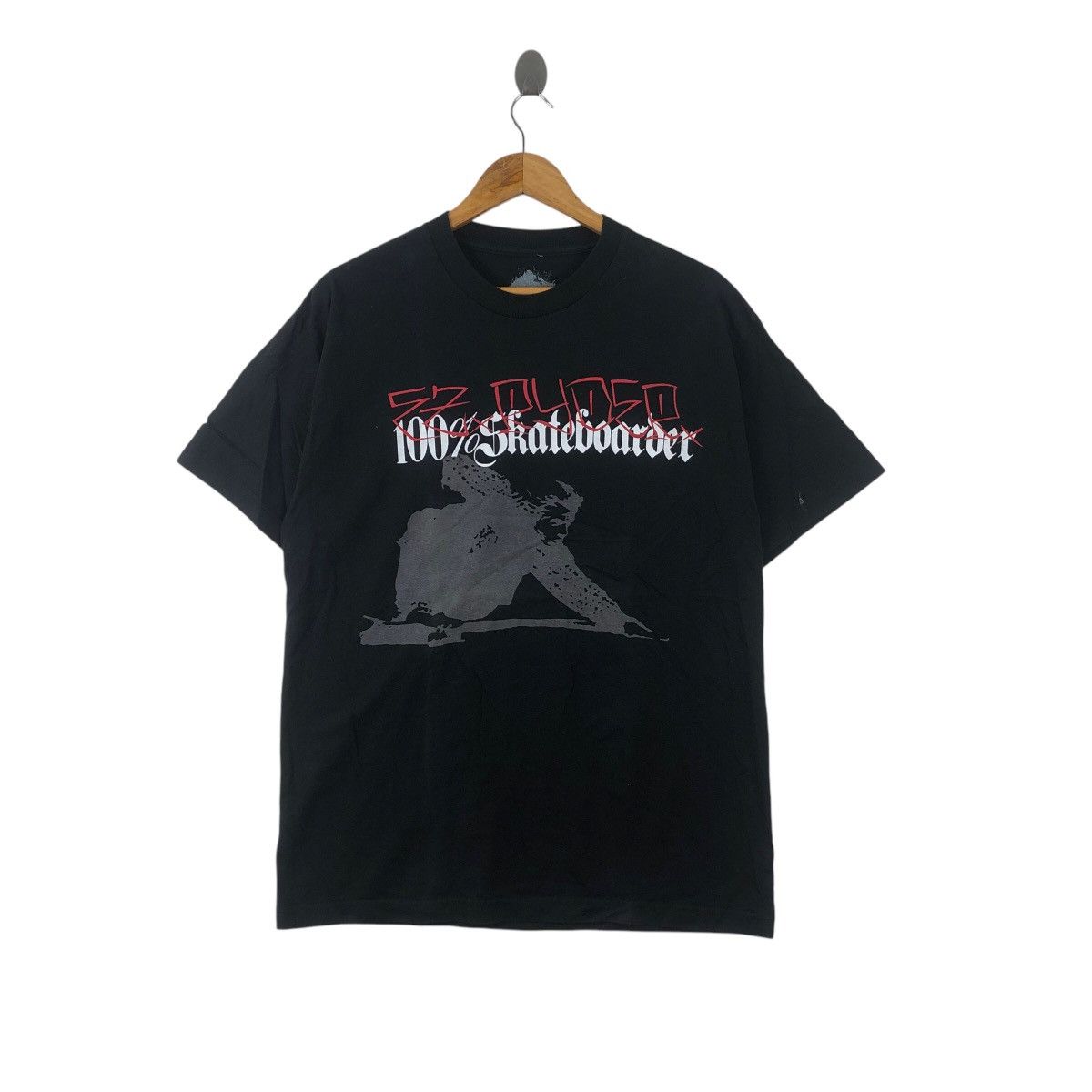 Vintage EZ RYDER SKATEBOARD Graffiti Street Art Rebel Tee Shirt Top Size US L / EU 52-54 / 3 - 1 Thumbnail