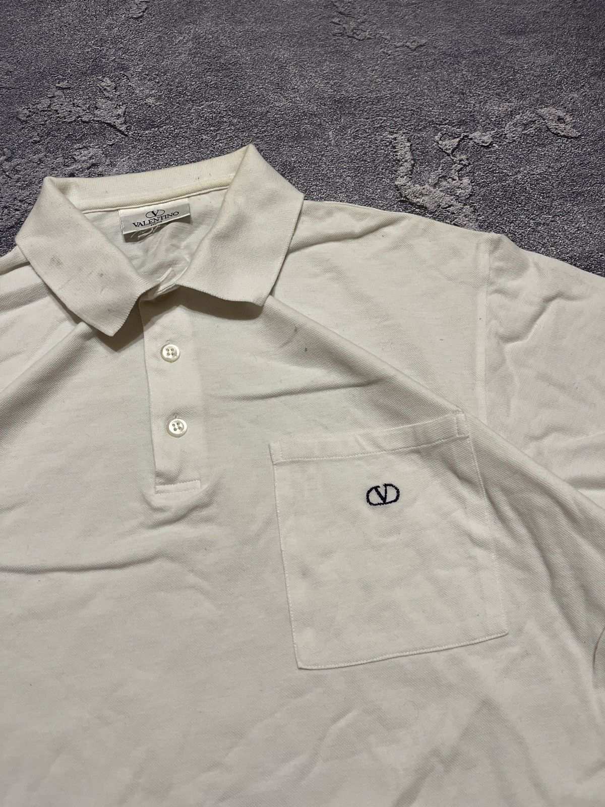 Valentino × Vintage Vintage Valentino Studio Polo Shirt Size US XL / EU 56 / 4 - 2 Thumbnail
