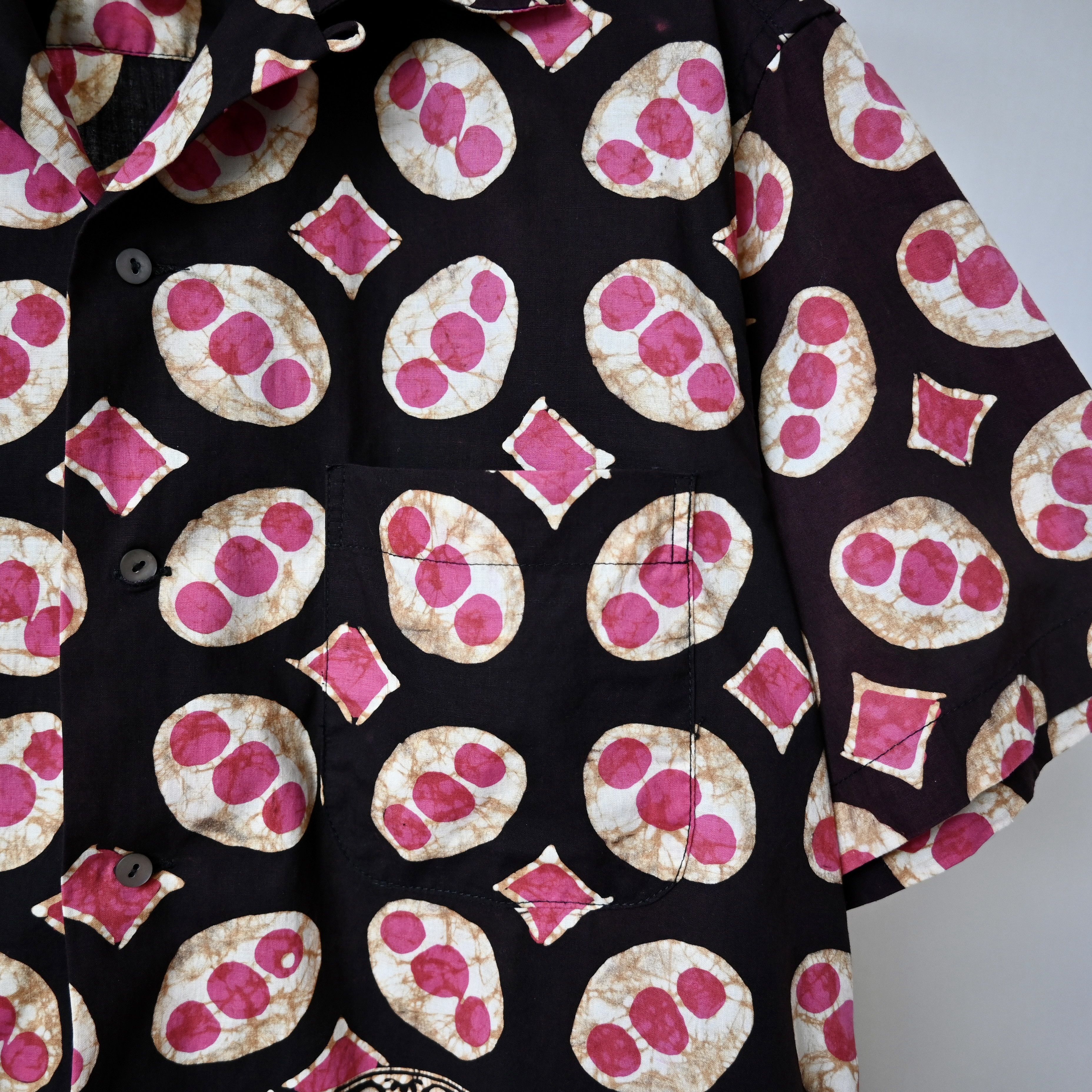 Beams Japan Vintage 1990s BEAMS authentic batik cotton Hawaiian shirt Size US L / EU 52-54 / 3 - 9 Thumbnail