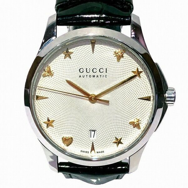 Gucci Gucci Gucci G-Timeless Stainless Steel Watch Metal Automatic 126.4YA126468 Size ONE SIZE - 1 Thumbnail