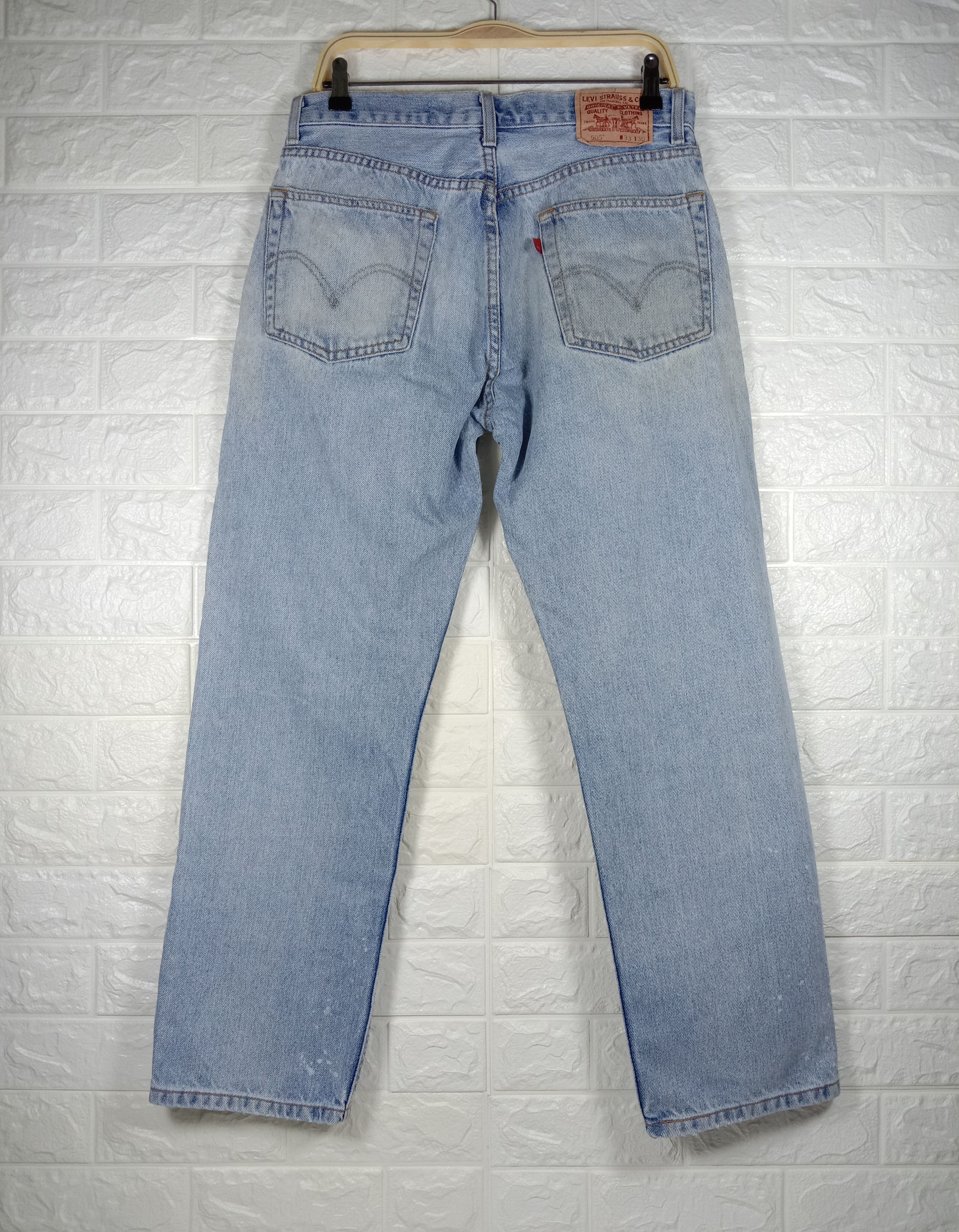 Levi's Vintage Levi's 505 Light Wash Jeans Distressed Denim Size US 31 - 5 Thumbnail