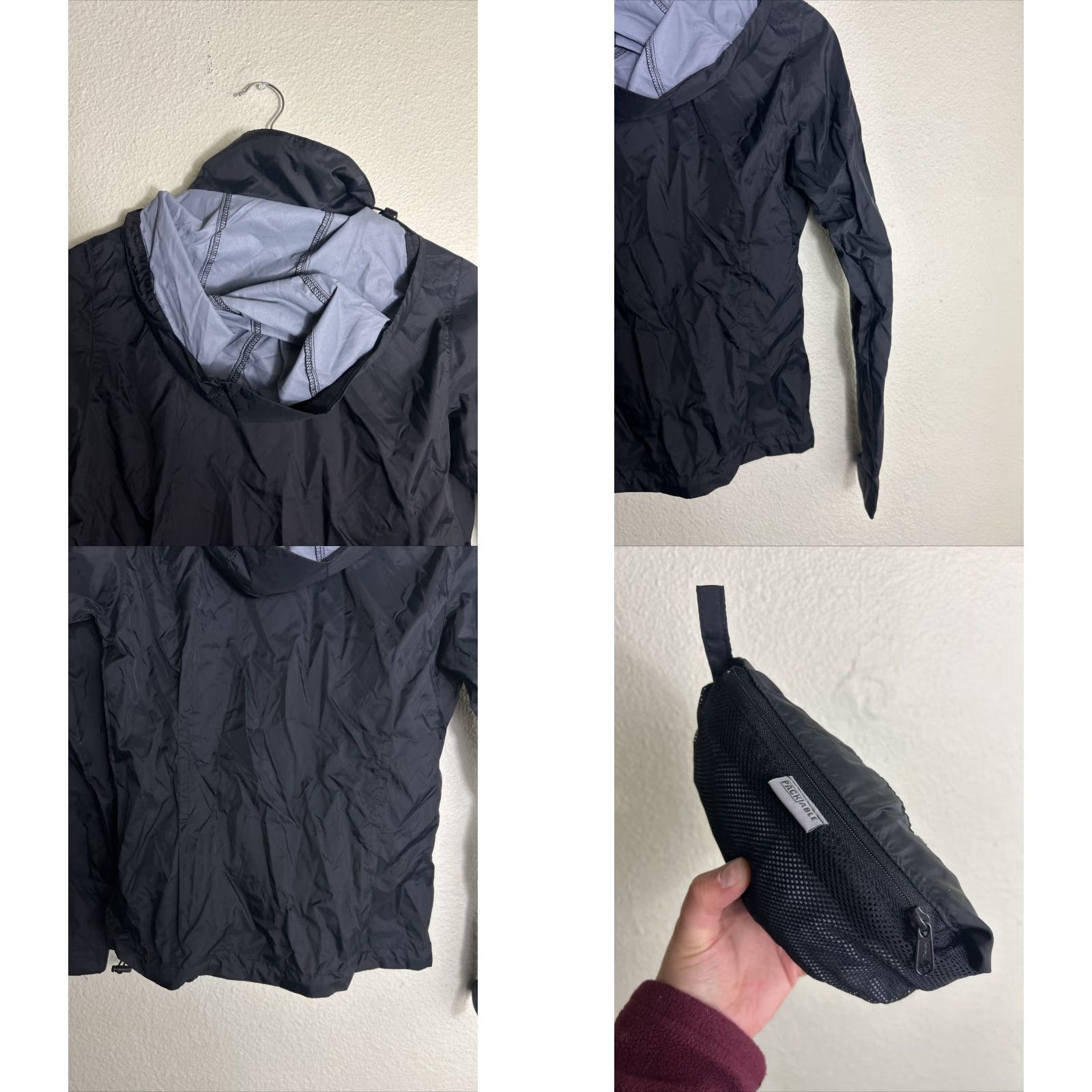 Vintage Columbia Jacket Womens XS Black Packable Switchback IV Rain Coat Nylon Solid 19” 24” Size XS / US 0-2 / IT 36-38 - 10 Thumbnail