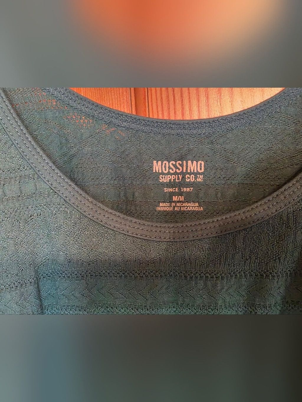 Mossimo Mossimo Supply Co. Teal Textured Knit Tank Top Size M / US 6-8 / IT 42-44 - 2 Thumbnail