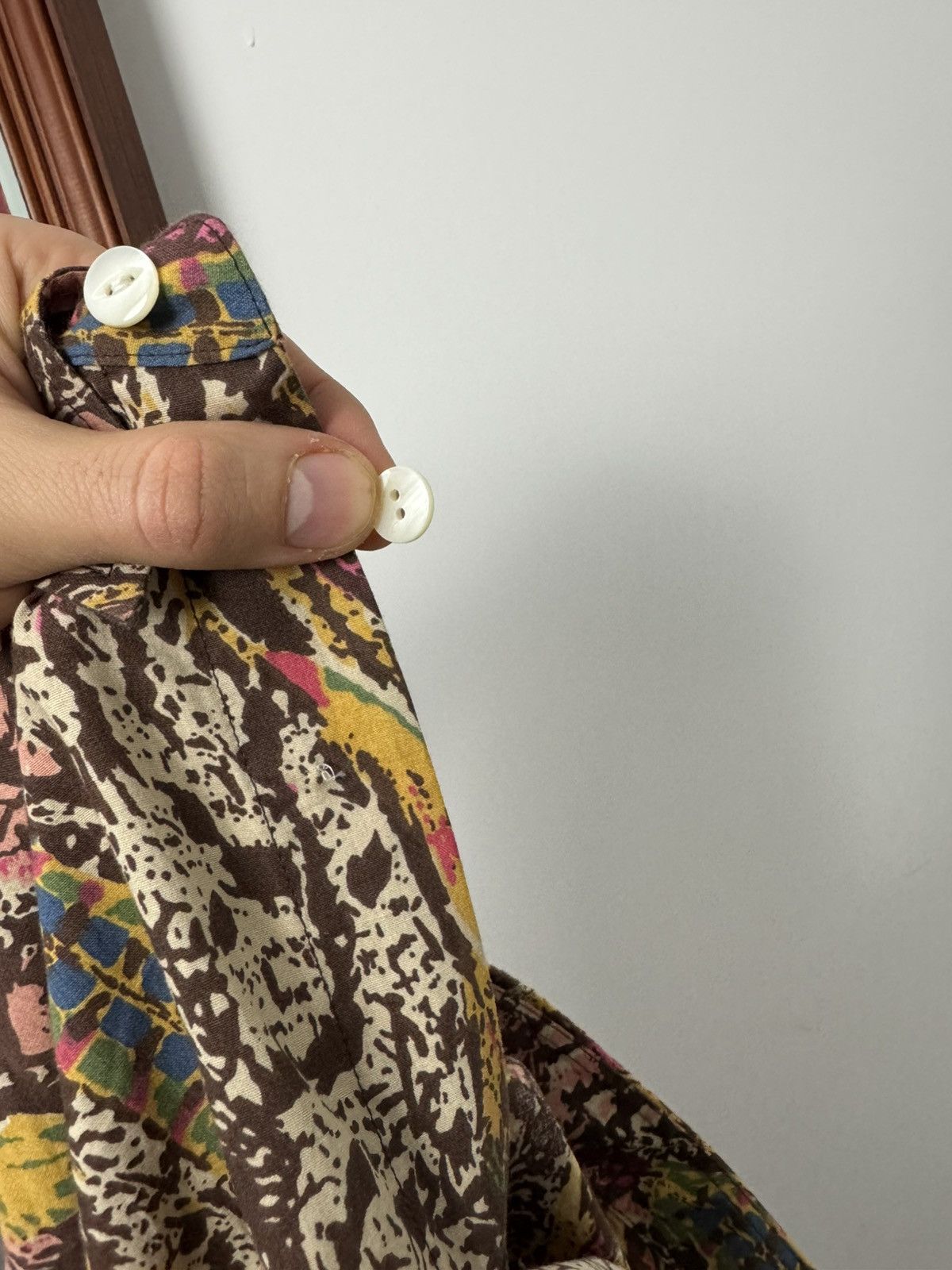 Needles Needles Button Up Shirt Japanese Multicolor Fullprint Hippie Size US L / EU 52-54 / 3 - 8 Thumbnail