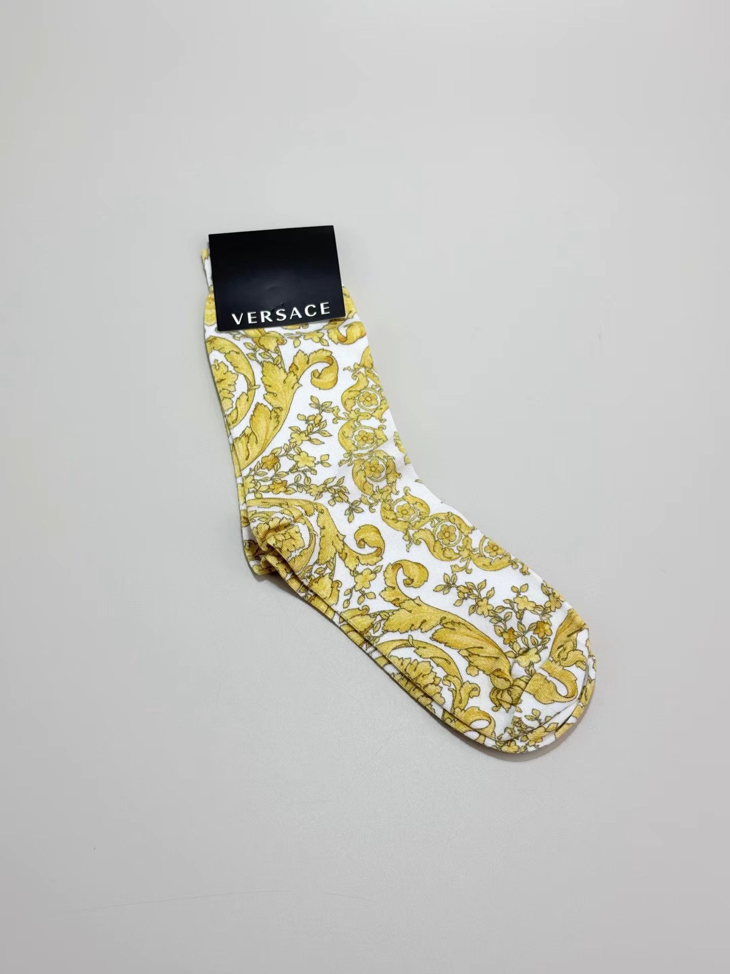 Versace VERSACE Yellow Long Socks Size ONE SIZE - 1 Thumbnail