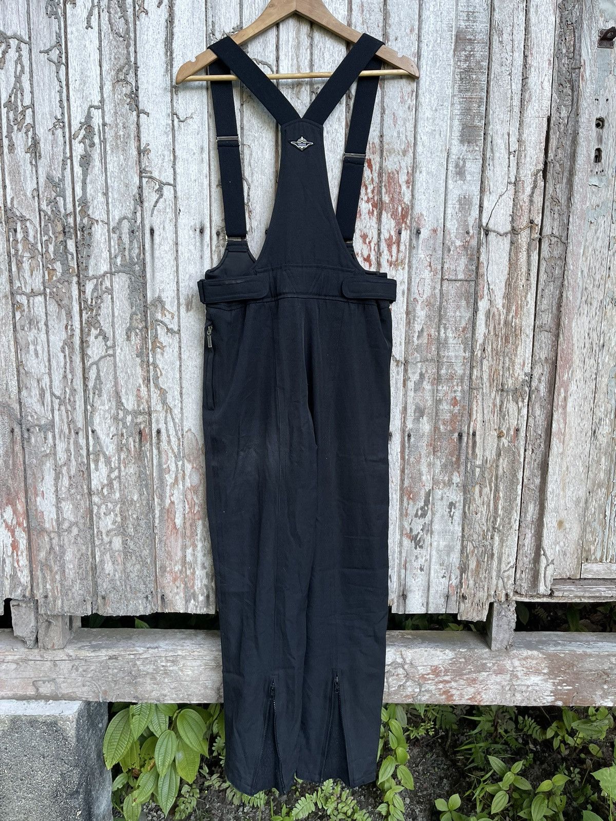 Vintage Yamaha Technical Snow Bib Overalls (Black / JASPO L) Size US 30 / EU 46 - 12 Thumbnail