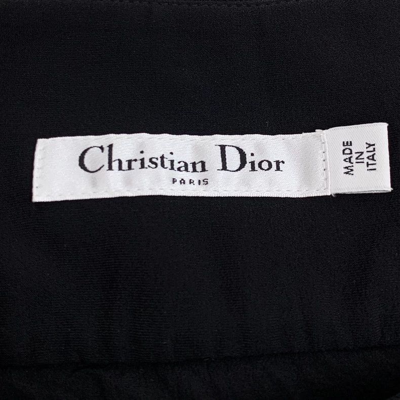 Dior Dior Black polka dot full-printed mulberry silk mesh skirt Size 24" / US 00 / IT 34 - 5 Thumbnail