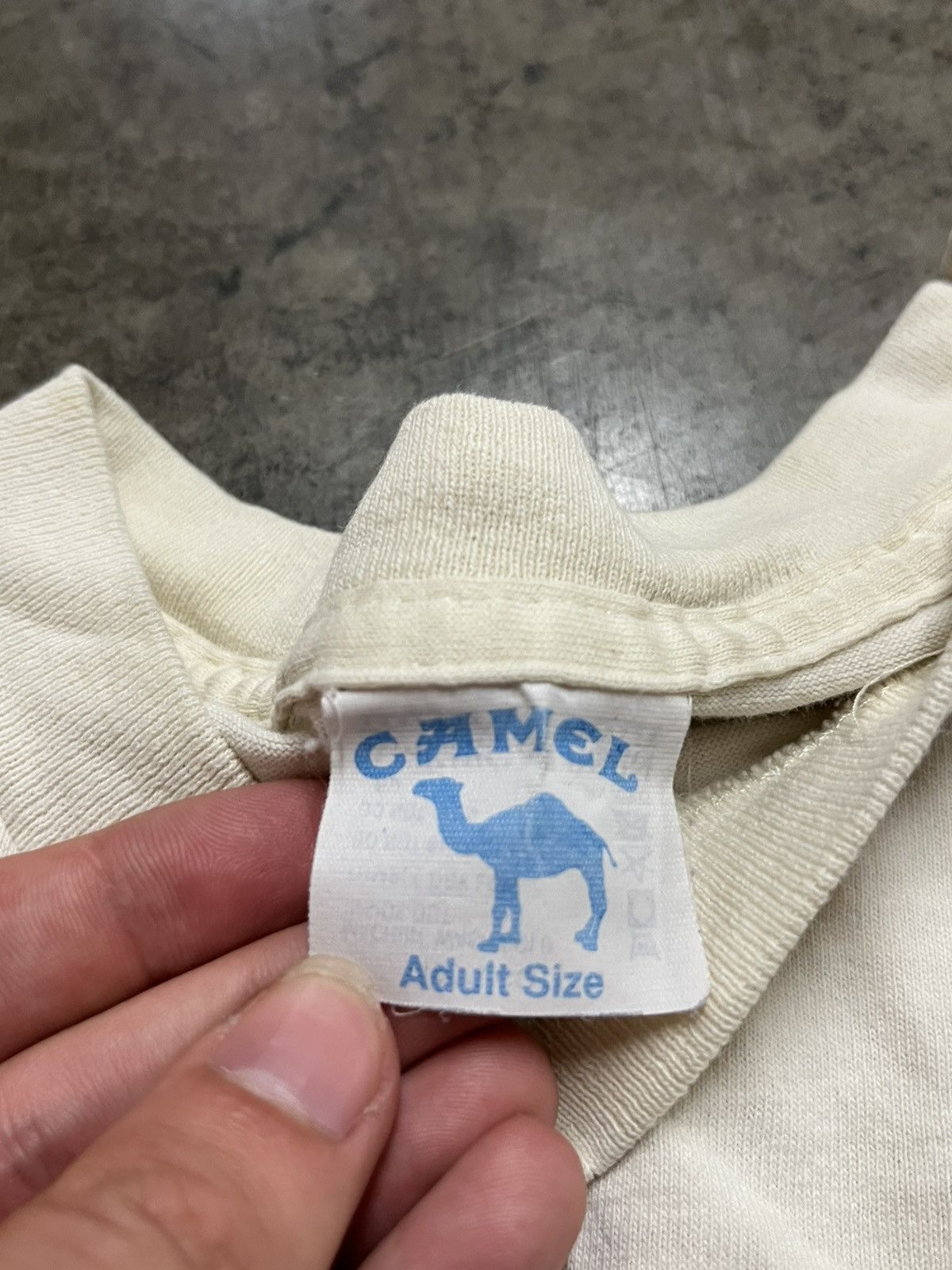 Camel Vintage camel cigarettes pocket tee faded streetwear hype Size US XL / EU 56 / 4 - 5 Thumbnail