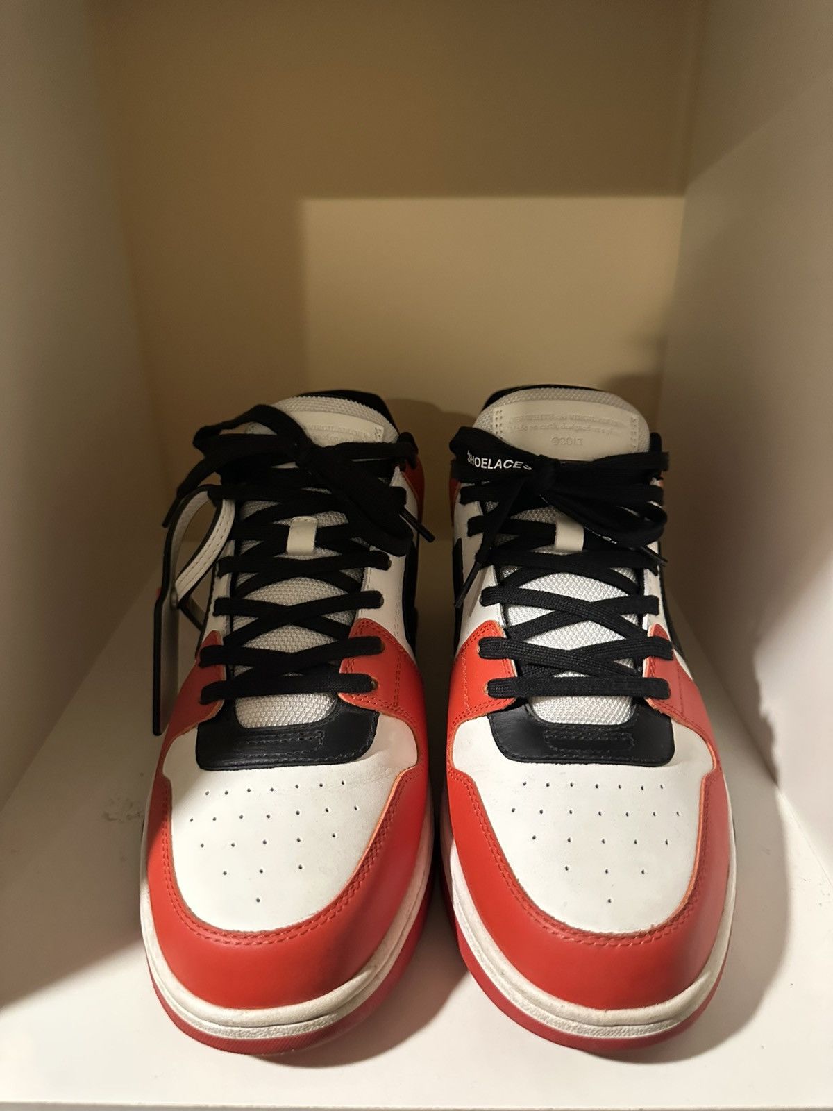 Off-White Off white “out of office” red sneakers Size US 13 / EU 46 - 2 Thumbnail