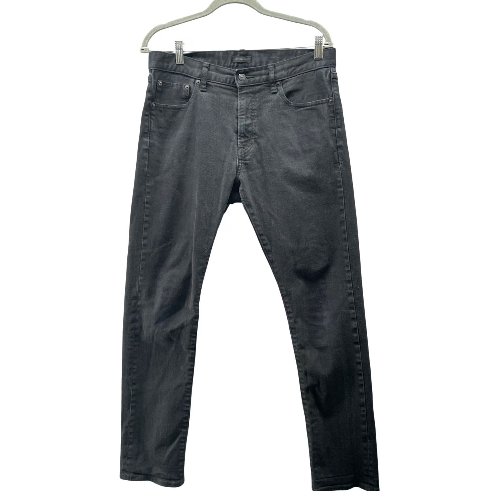 Uniqlo Uniqlo Jeans Slim Stretch Selvedge Mens 32x32 Black Slim Fit Denim 5-Pocket Straight Vintage No Size US 32 / EU 48 - 2 Thumbnail