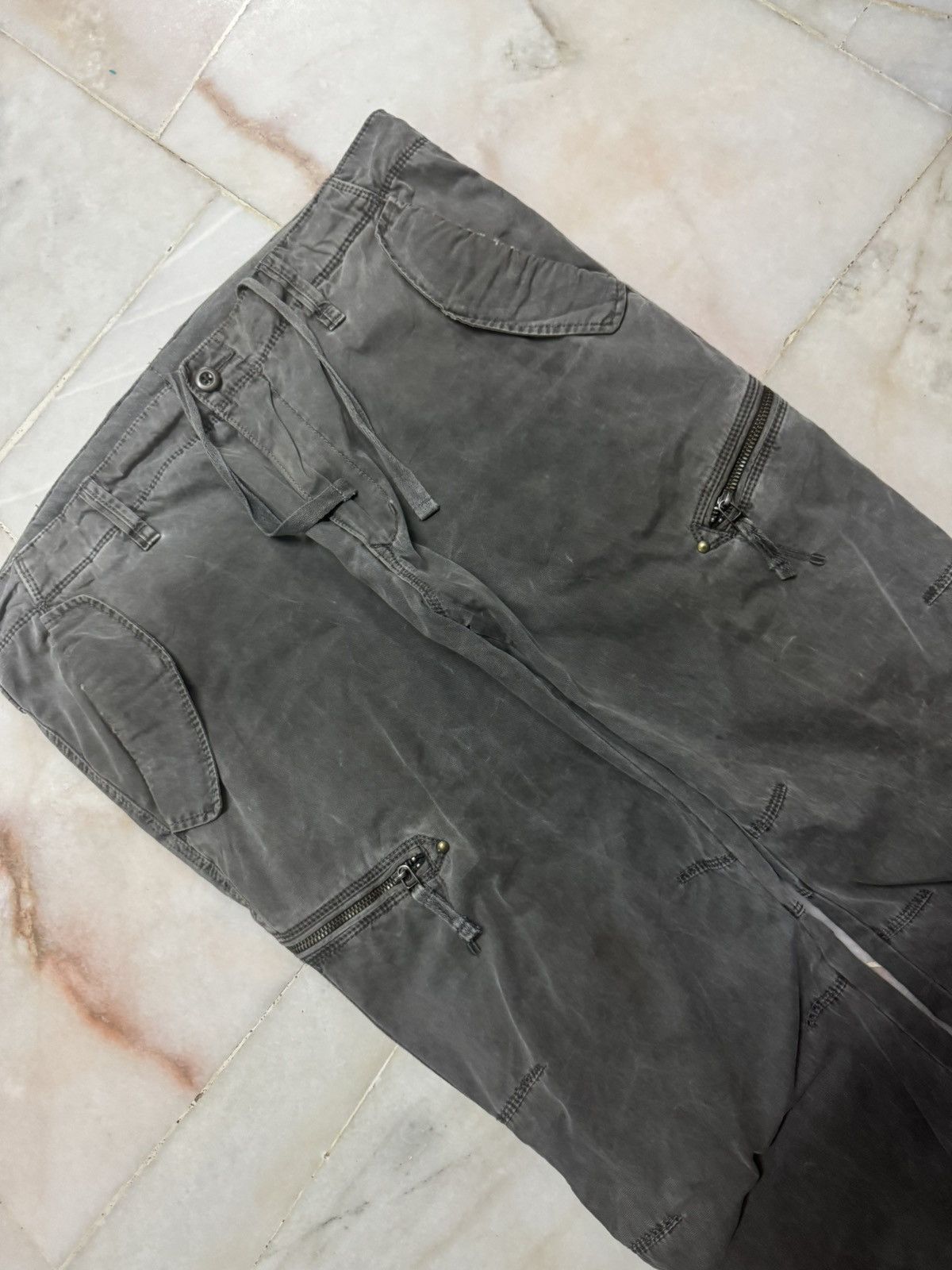 Uniqlo 💥VINTAGE 90s UNIQLO FAFED ZIPPER WORKWEAR THRASHED CARGO Size US 38 / EU 54 - 6 Thumbnail