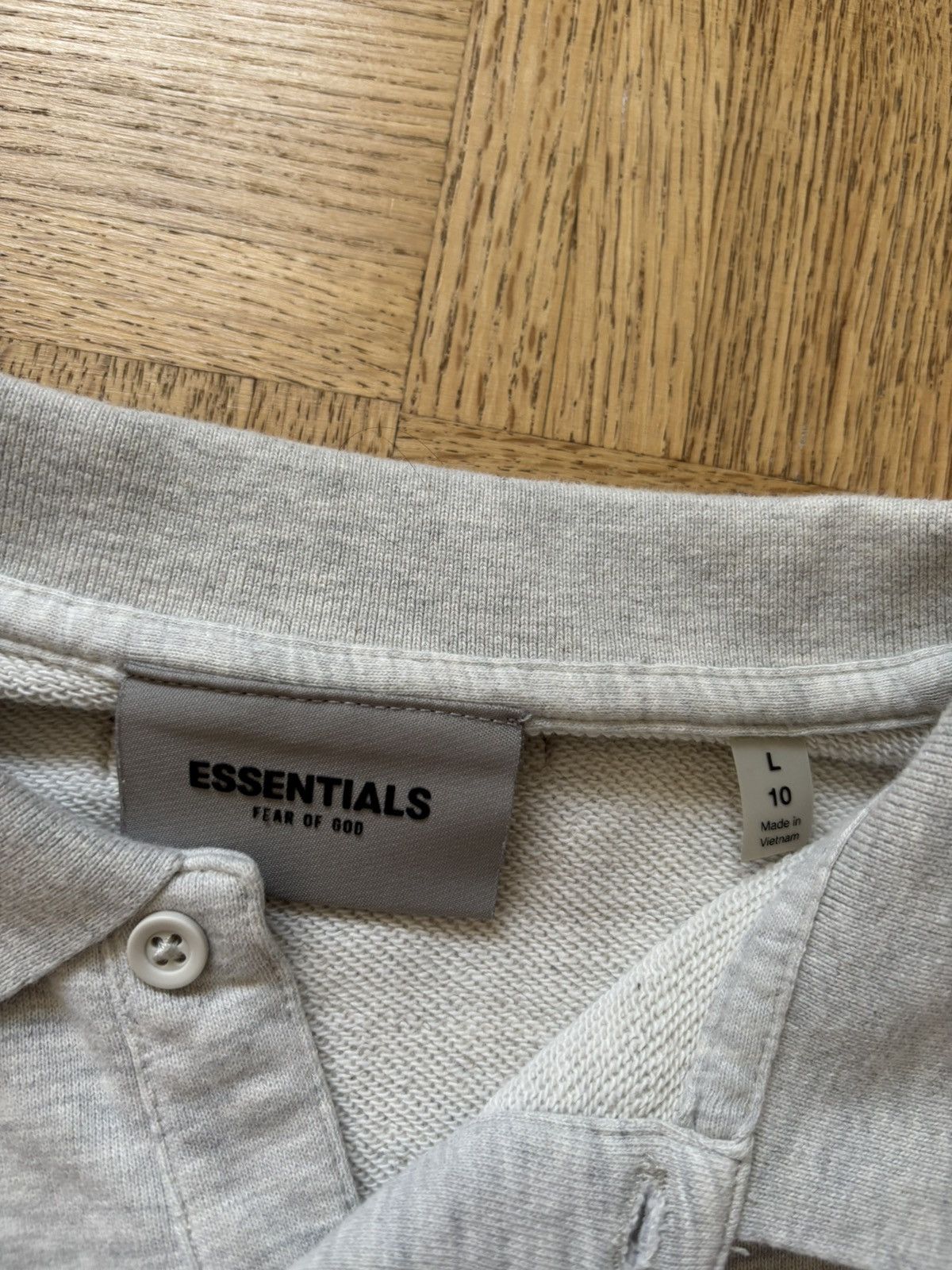 Essentials Essentials Kids Off-White French Sleeve Long Sleeve Polo Size XS / US 0-2 / IT 36-38 - 3 Thumbnail