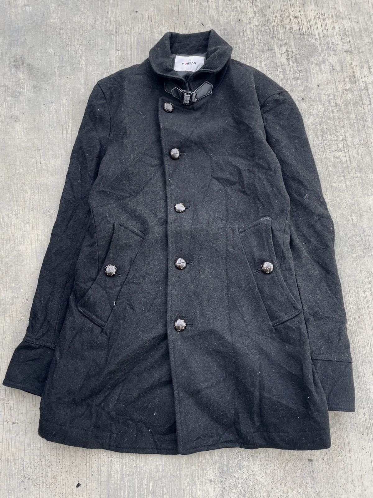 Morgan Homme 2000s JAPANESE BRAND MORGAN HOMME WOOL COAT Size US S / EU 44-46 / 1 - 1 Thumbnail