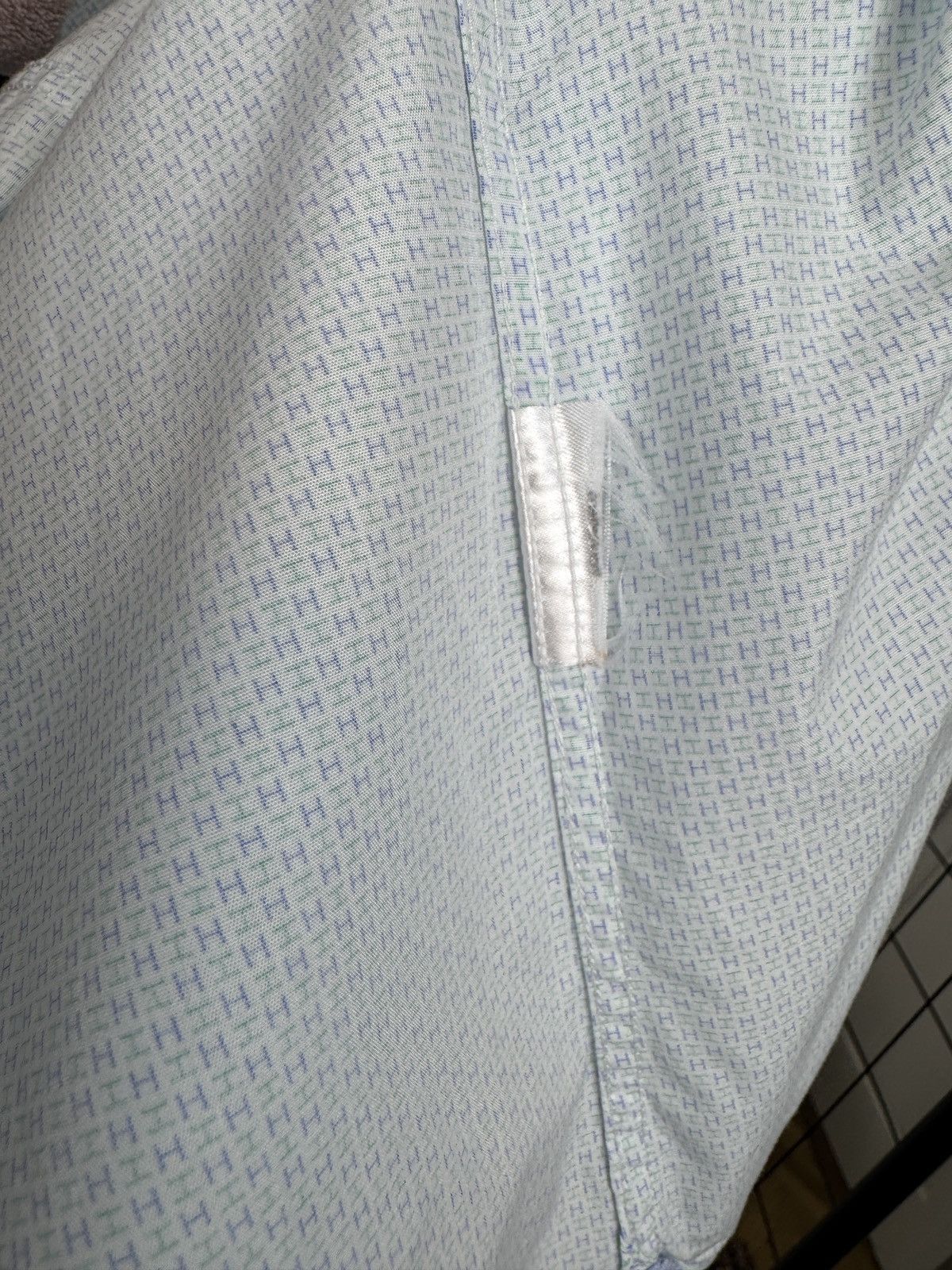 Hackett Hackett London monogram blue slim fit long sleeve shirt Size US L / EU 52-54 / 3 - 13 Thumbnail