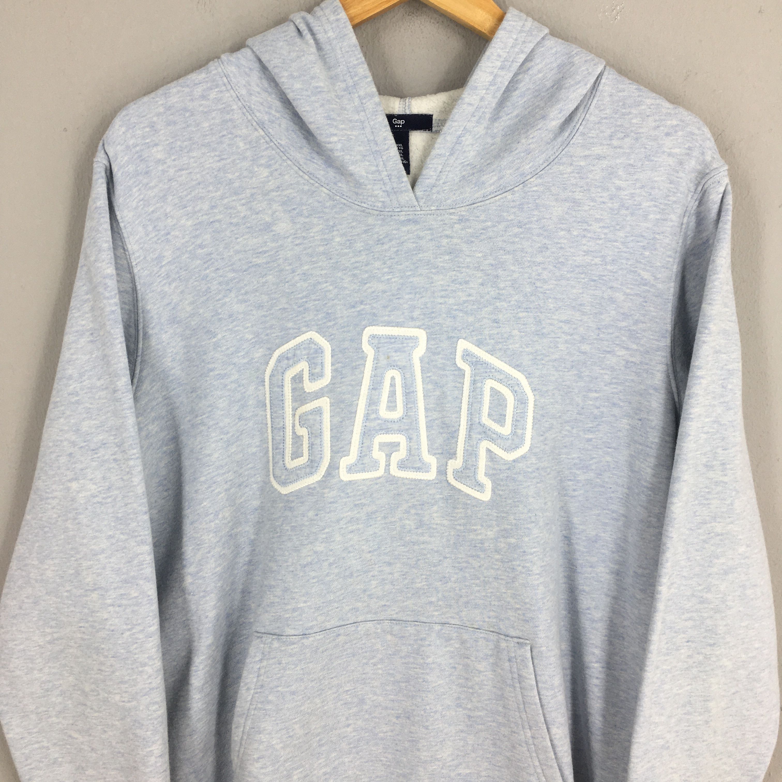 Gap Vintage Gap Jeans Usa Hoodie Blue Sweatshirt 2XLarge Size US XXL / EU 58 / 5 - 2 Thumbnail