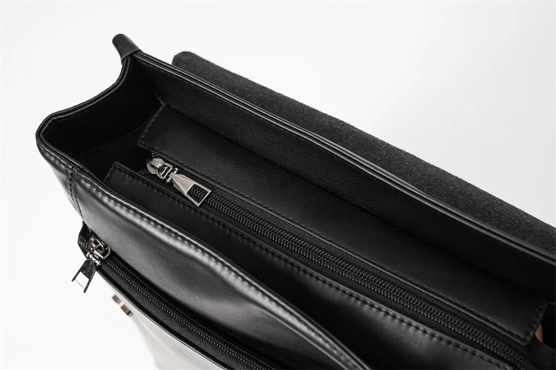Japanese Brand Retro fashion pu leather usb port backpack y2k Size ONE SIZE - 6 Thumbnail