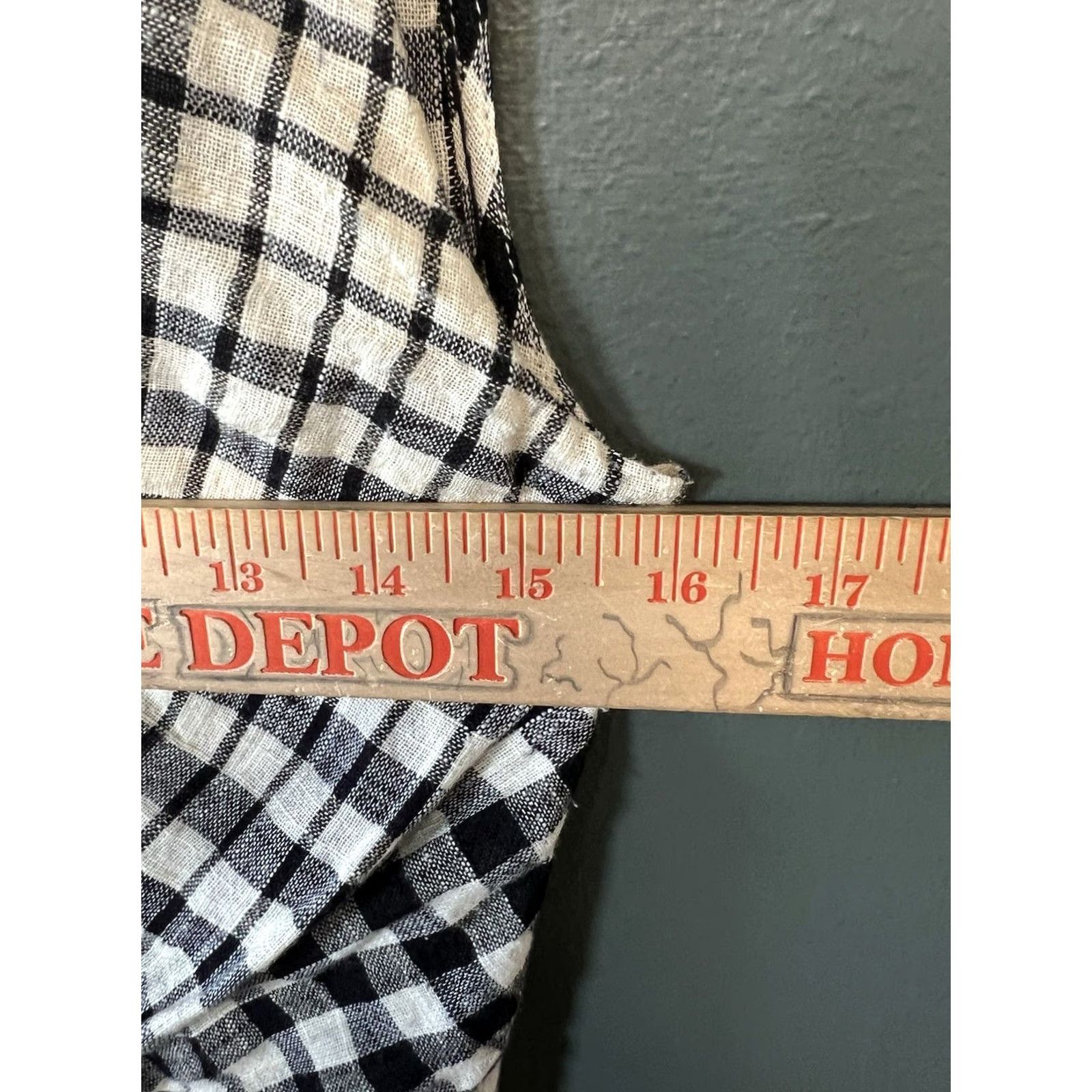 Urban Outfitters VINTAGE Urban Outfitters Ellery Surplice Gingham Plaid Jumpsuit w/ Pockets Shirt? No, one-piece Size 26" / US 2 / IT 38 - 4 Thumbnail