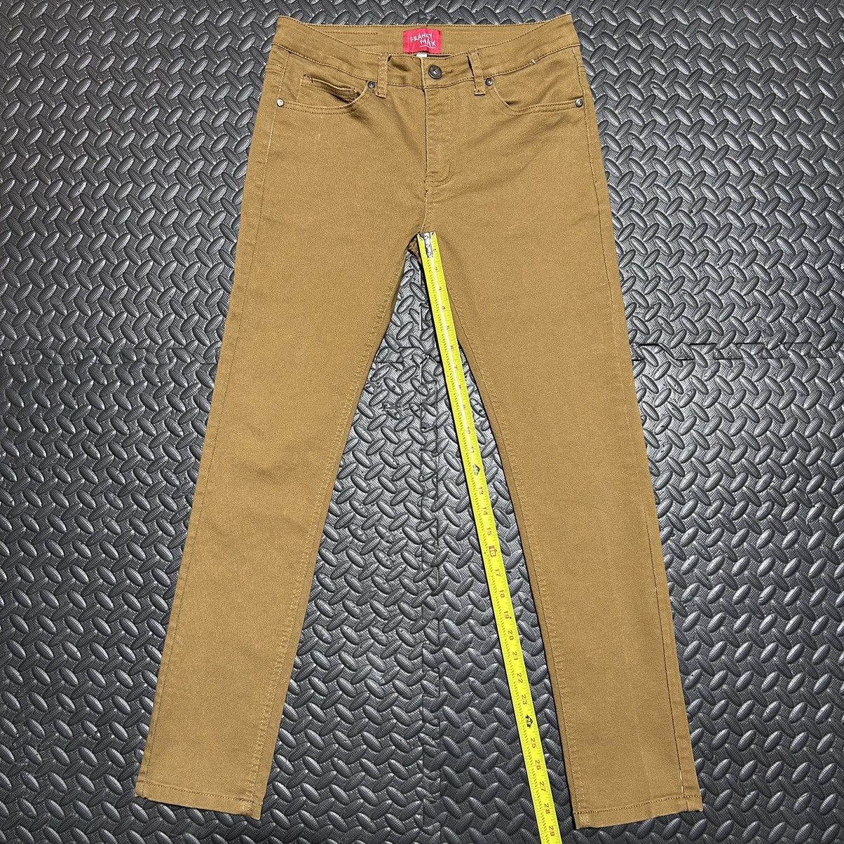 Designer × Franky Max × Vintage Franky Max Jeans Skinny Mens 30x30 Denim Y2K Khaki Vintage Size US 30 / EU 46 - 7 Thumbnail
