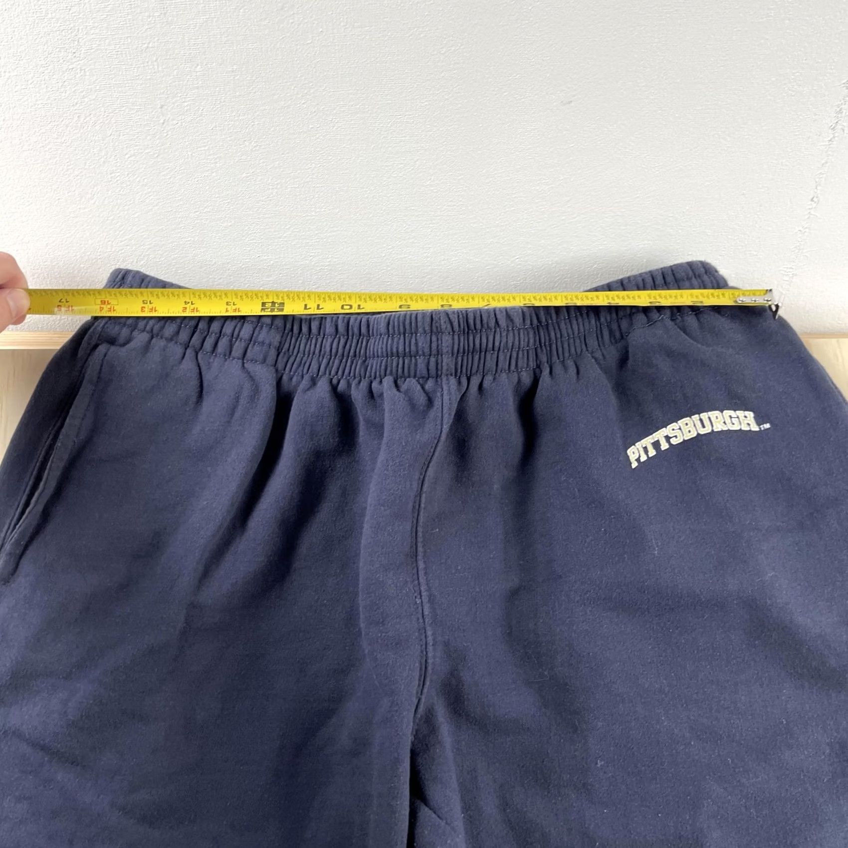 Vintage Steve & Barry's Mens Medium Blue Fleece Sweatpants Elastic Waist Pittsburgh Pants Size US 31 - 4 Thumbnail