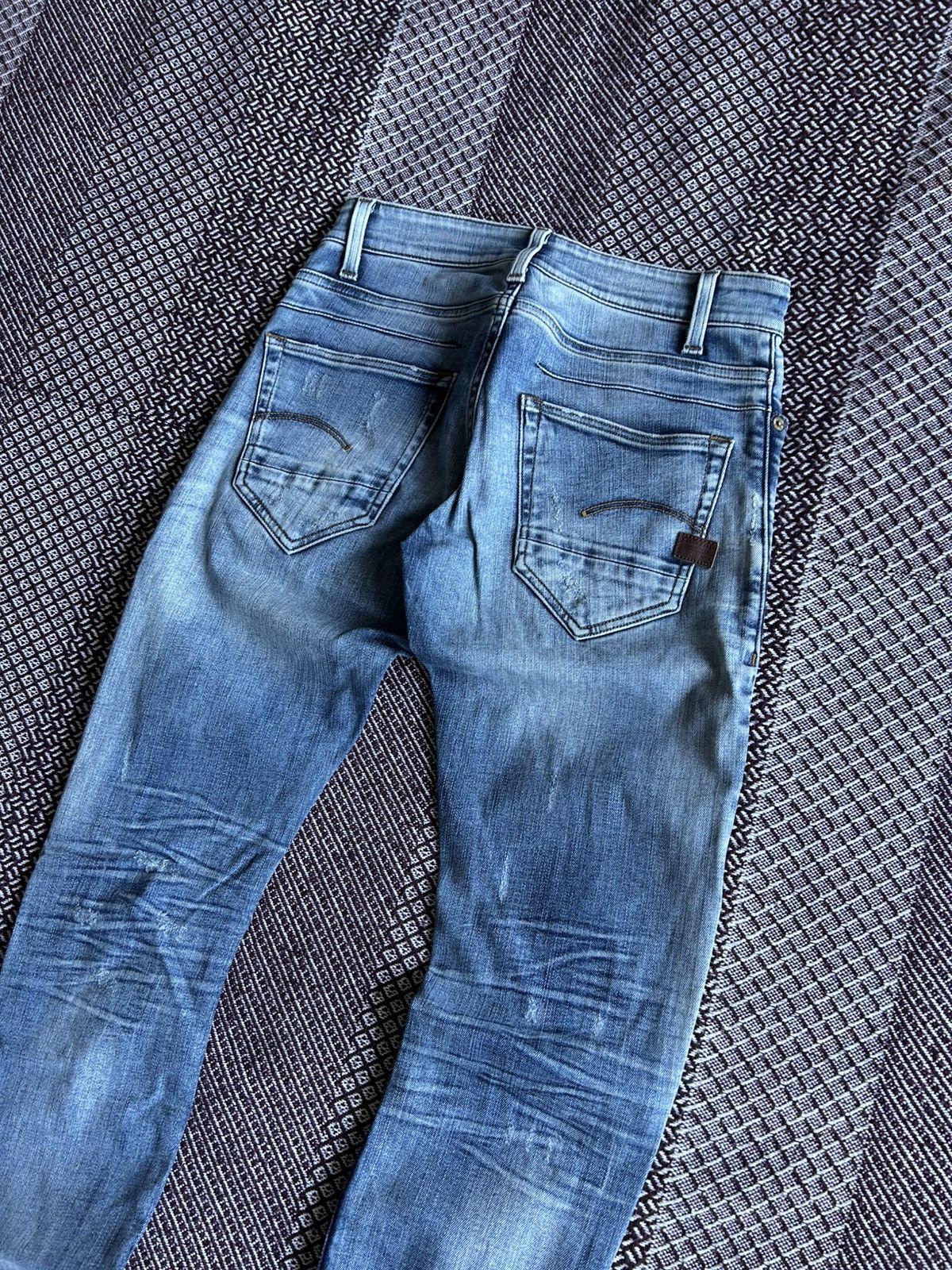 G-Star × Jean × Vintage G-star Raw D-STAQ 5-PKT Skinny Denim Jeans Size 28 x 32 Size US 28 / EU 44 - 4 Thumbnail