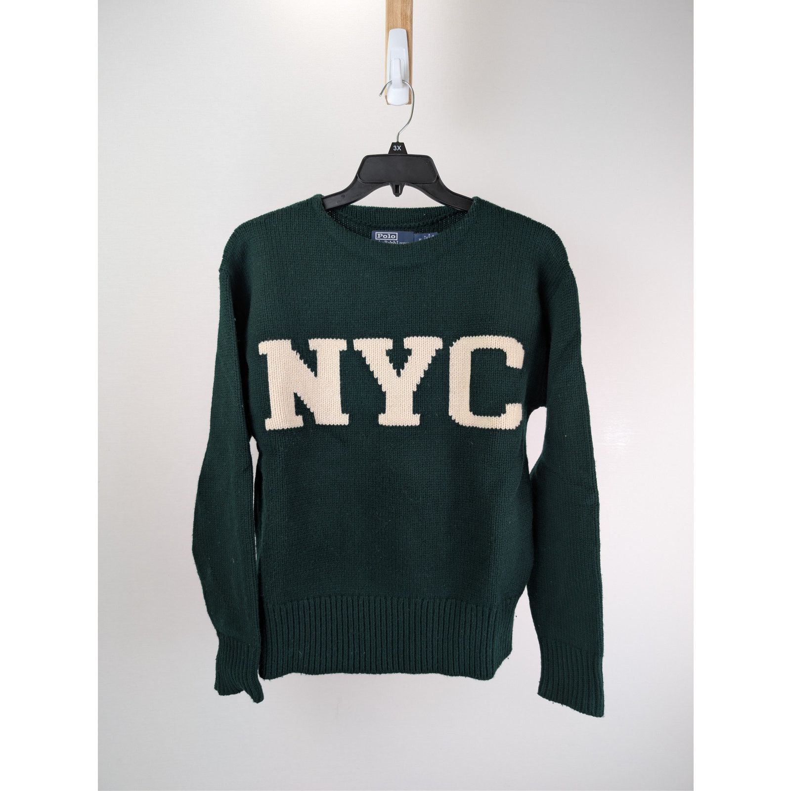 Polo Ralph Lauren o1rshd1 CC20 NYC Logo Sweatshirt in Green Size US M / EU 48-50 / 2 - 8 Thumbnail