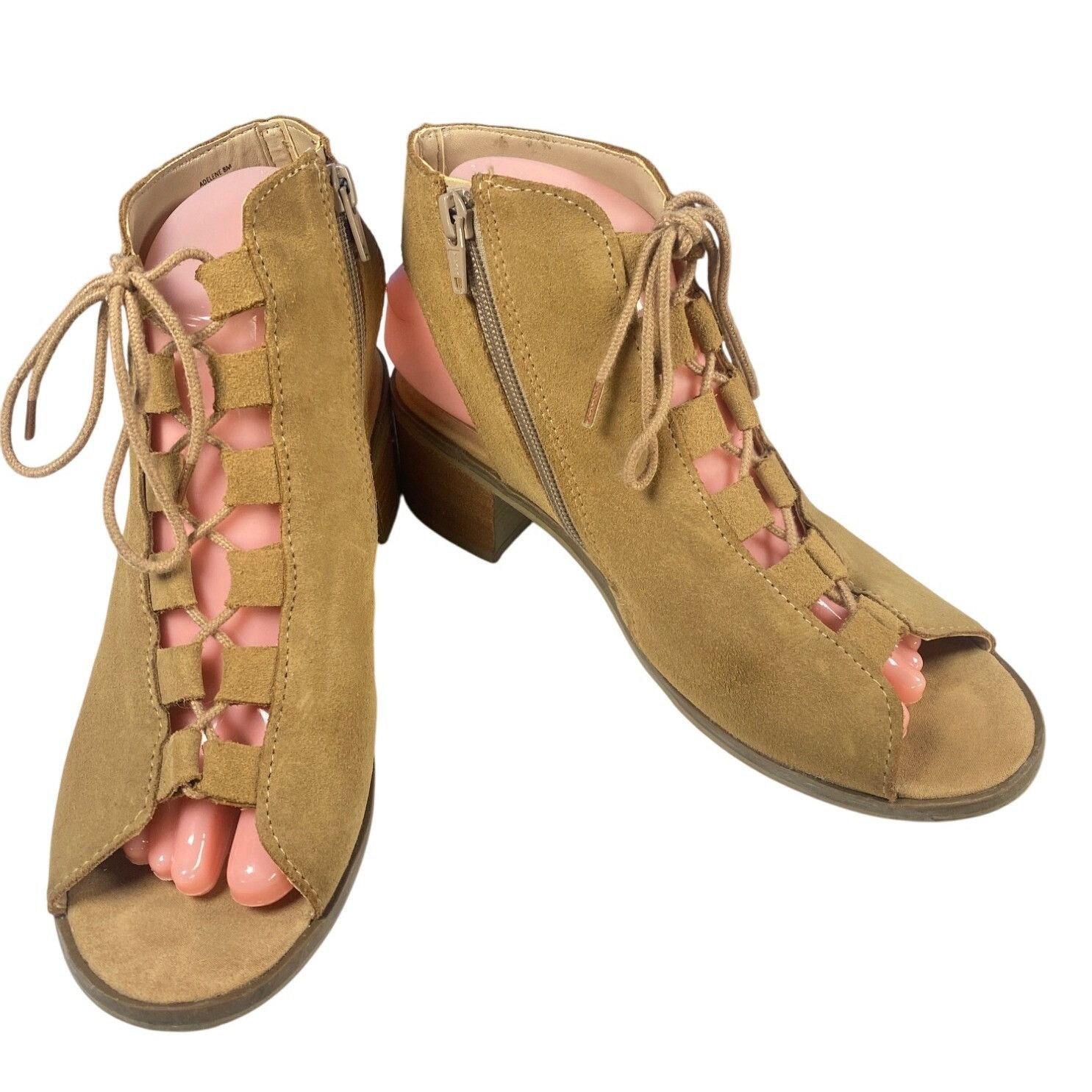 Steve Madden Steve Madden Adelene Women's 8M Brown Suede Leather Side Zip Size US 8 / IT 38 - 1 Thumbnail