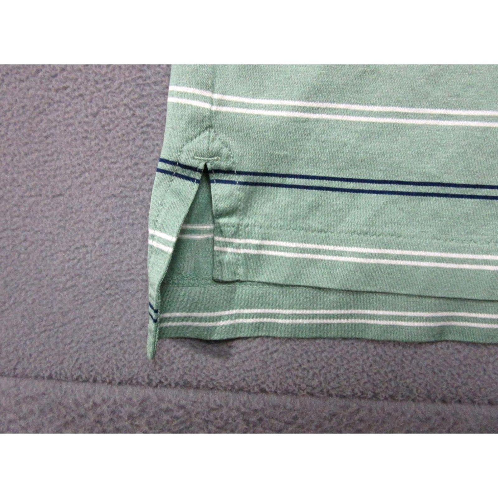 Brooks Brothers Brooks Brothers Polo Shirt Mens XL Green Striped Performance Knit Casual Golf Short Sleeve Shirt Mens XL Green Striped Polo Size US XL / EU 56 / 4 - 2 Thumbnail