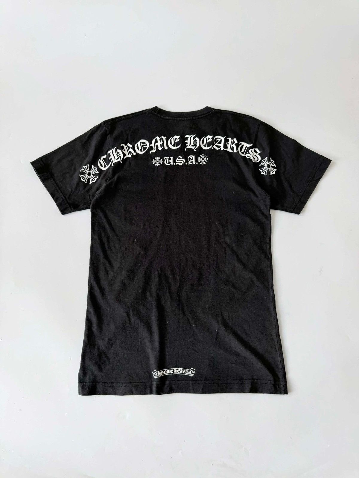 Chrome Hearts Chrome Hearts Black U.S.A. Script Logo Pocket Tee Size US S / EU 44-46 / 1 - 2 Thumbnail