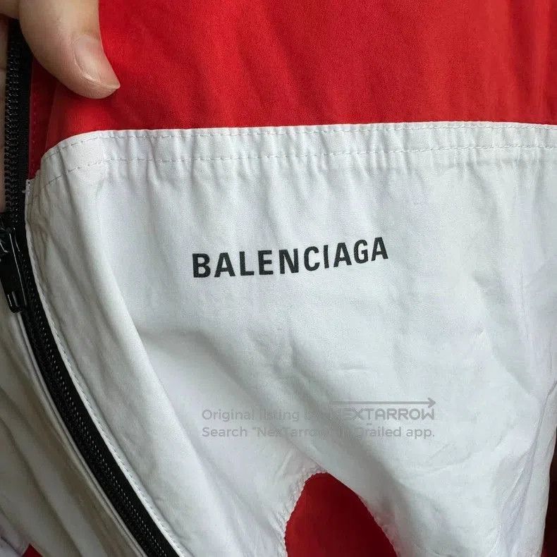 Balenciaga Balenciaga Red White Jacket. Size US M / EU 48-50 / 2 - 3 Thumbnail