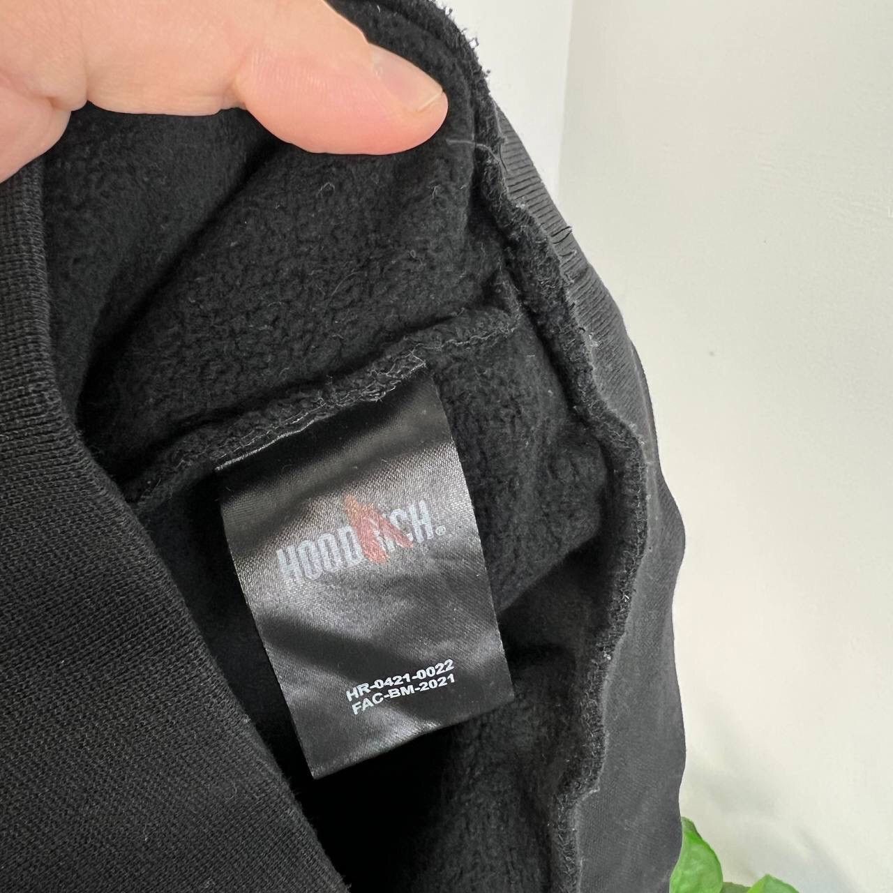 Japanese Brand Hoodie Hoodrich Y2K Style Drill Black Big Print Size US L / EU 52-54 / 3 - 8 Thumbnail