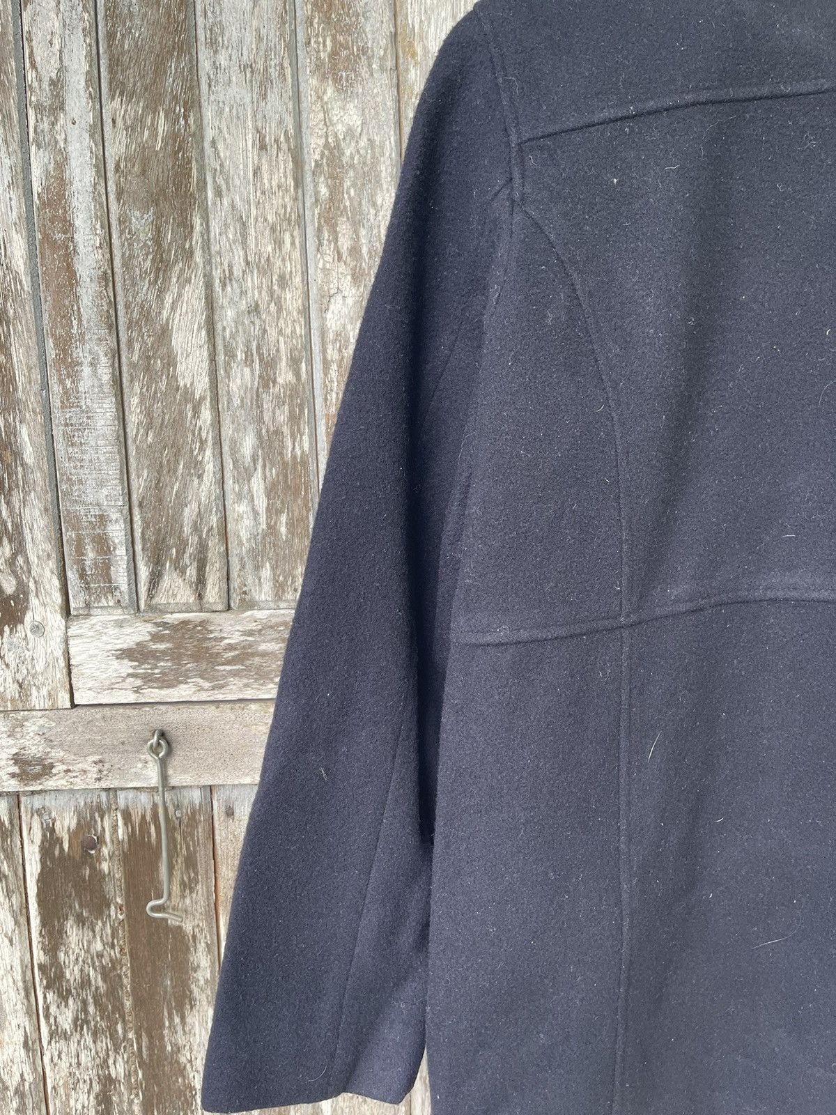 Designer Eastboy Wool Blend Coat with Ribbed Collar Japanese Vintage Size US M / EU 48-50 / 2 - 11 Thumbnail