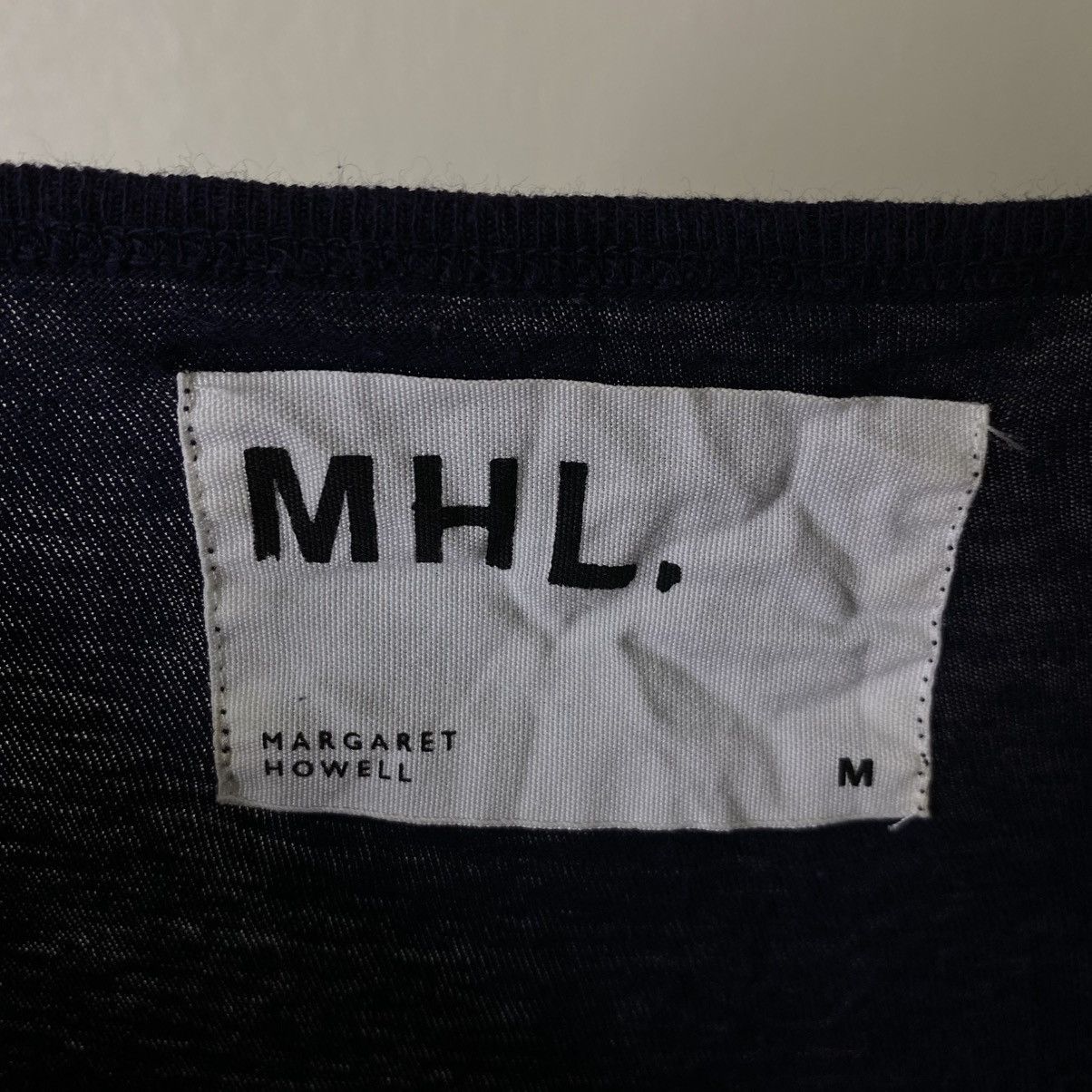 Margaret Howell MHL Navy Blank T Shirt Size US L / EU 52-54 / 3 - 3 Thumbnail